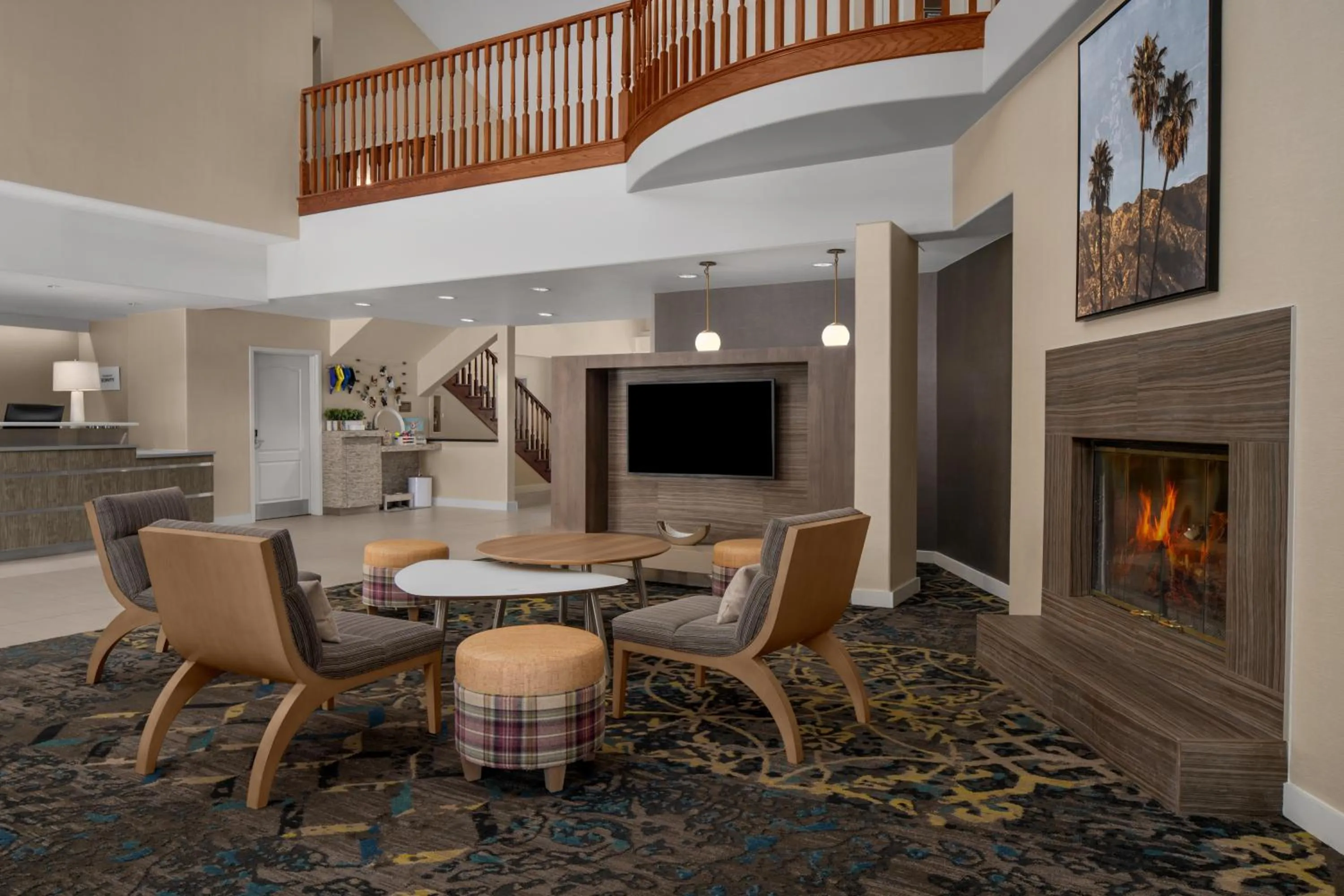 Communal lounge/ TV room in Residence Inn by Marriott Santa Clarita Valencia