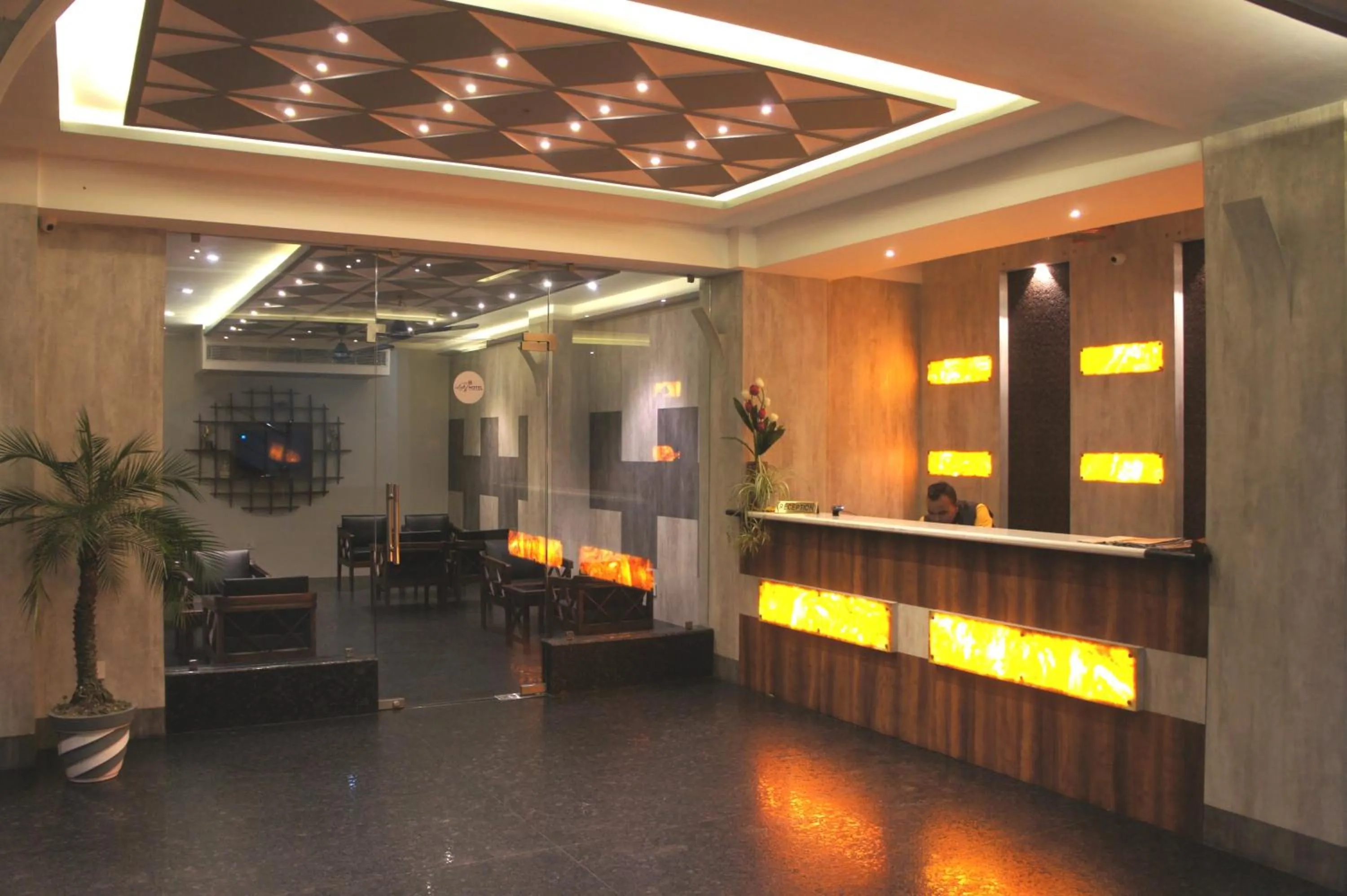 Lobby or reception in The Loft Hotel, Siliguri