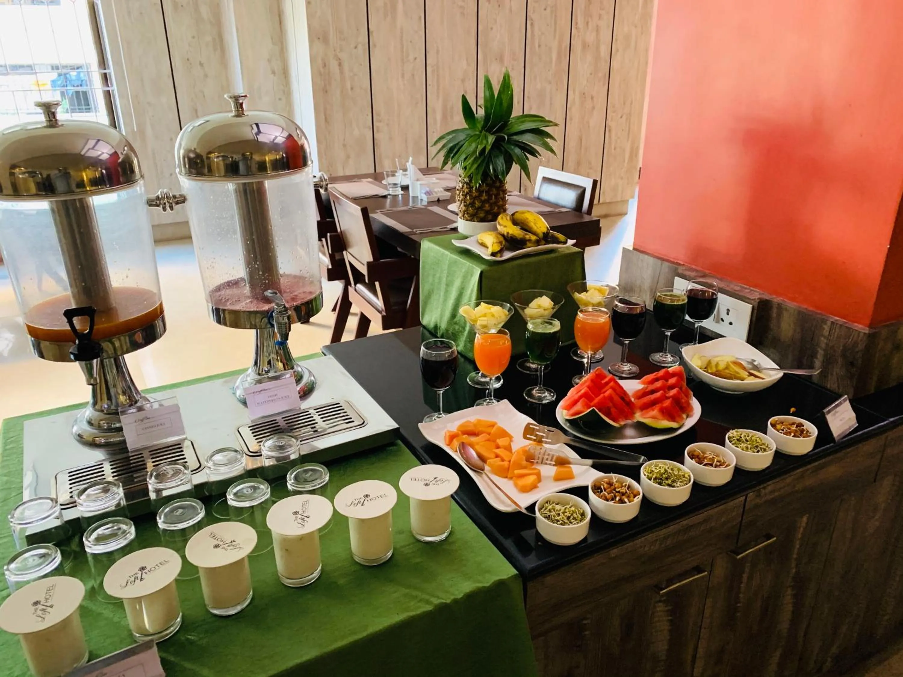 Breakfast in The Loft Hotel, Siliguri