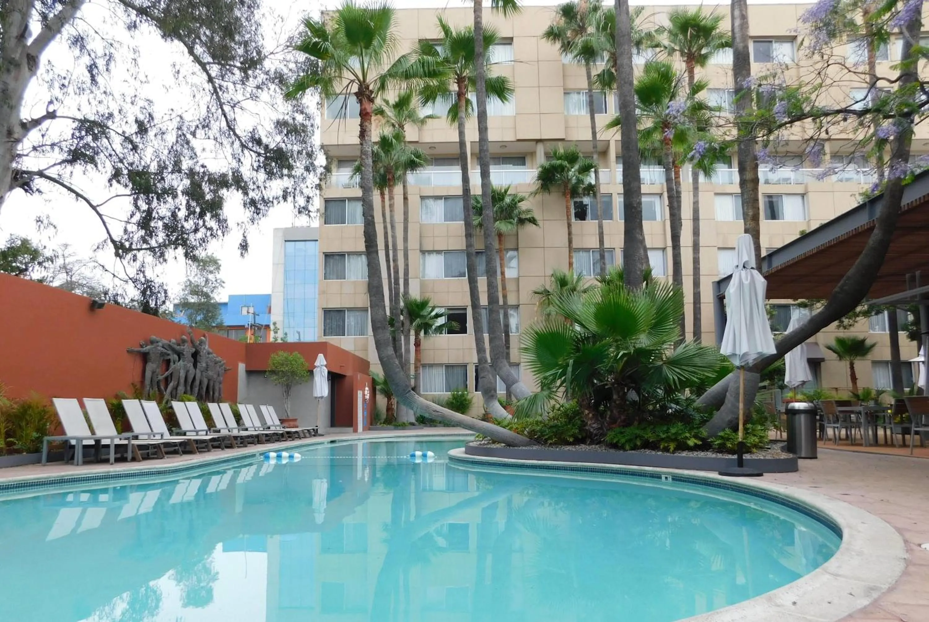 Pool view in Hotel Palacio Azteca Tijuana, Trademark by Wyndham