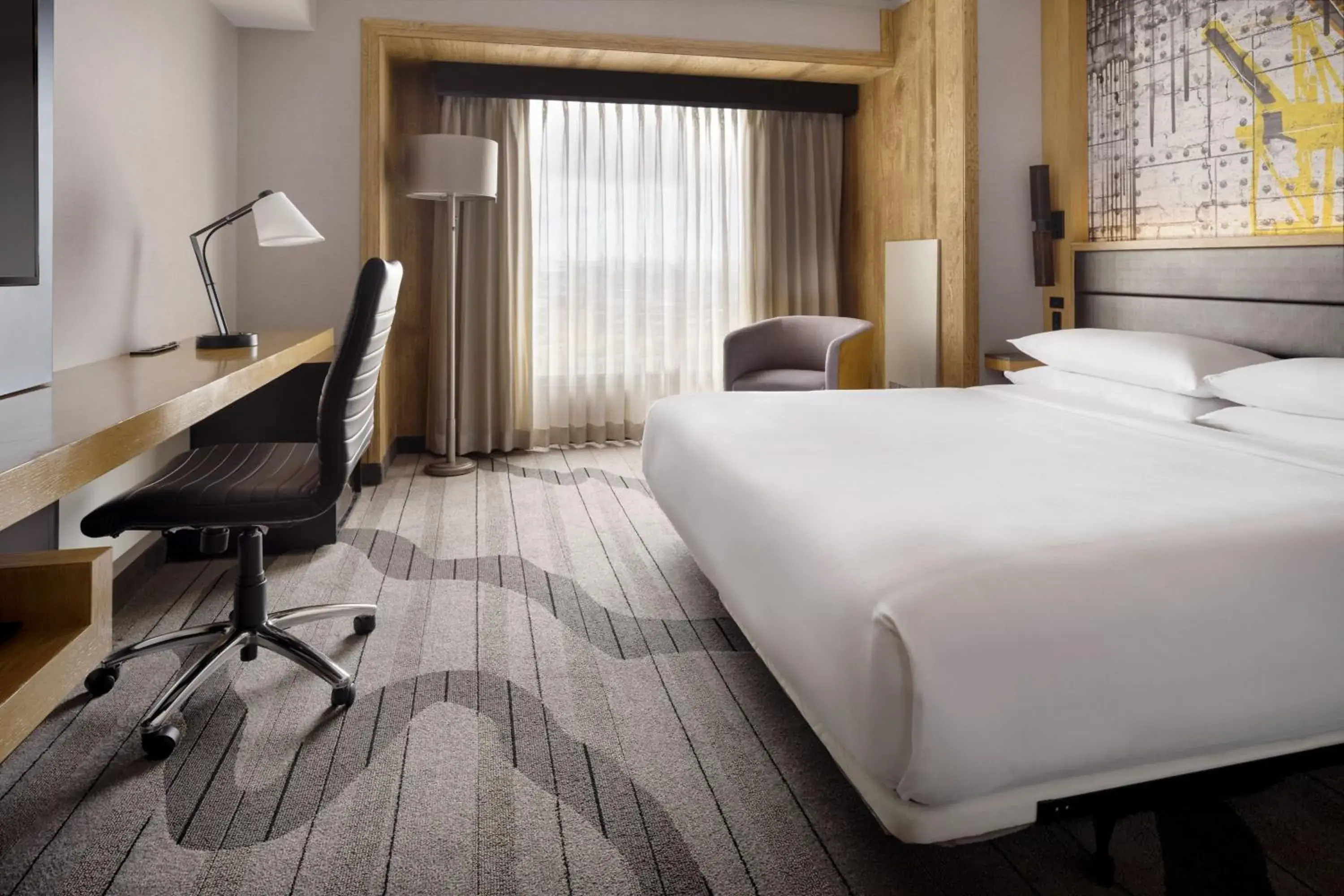 King Room with Bay View - High Floor/Hearing Accessible in Oakland Marriott City Center King Room with Bay View - High Floor/Hearing Accessible in Oakland Marriott City Center