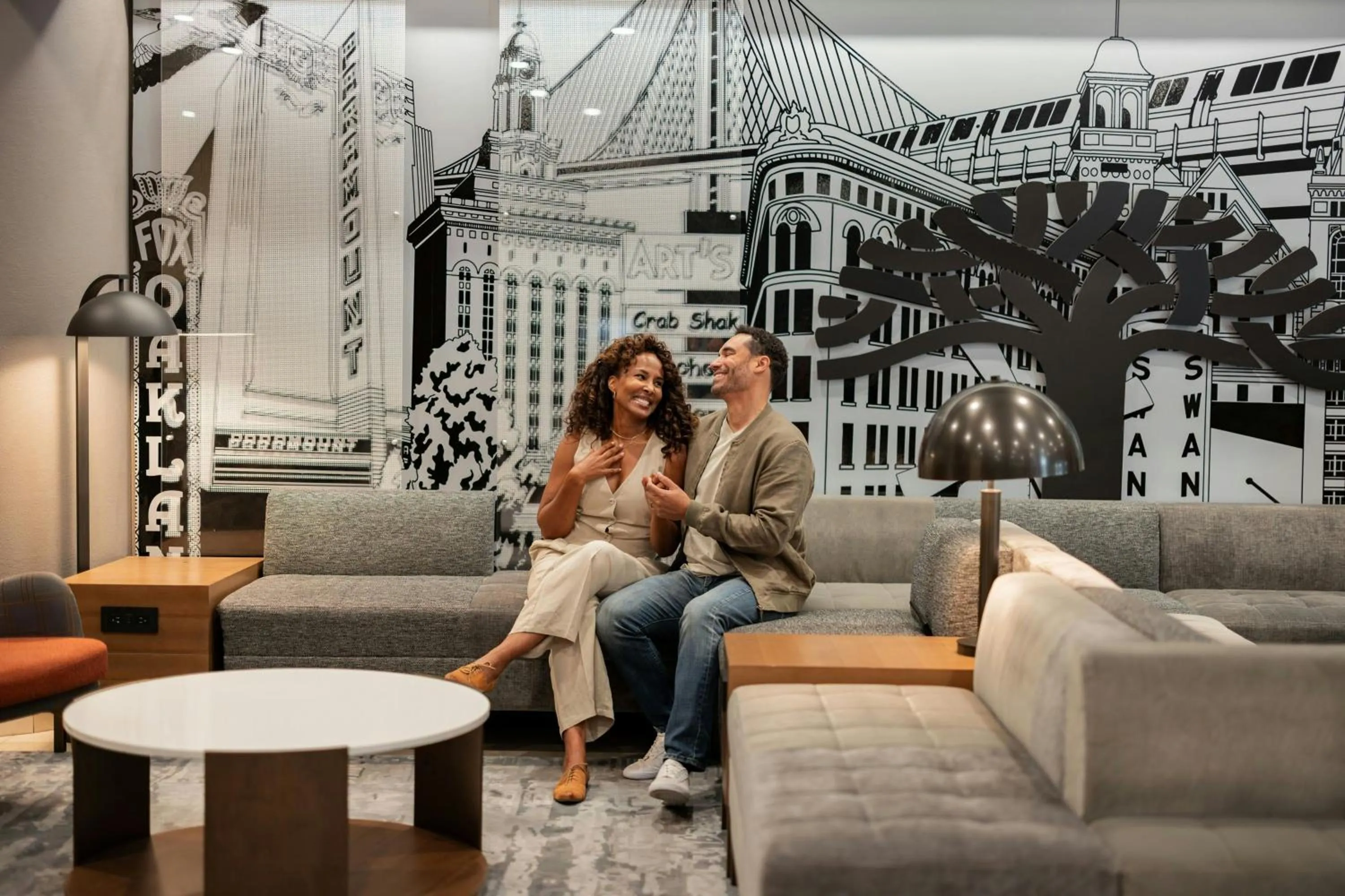 Lobby or reception in Oakland Marriott City Center