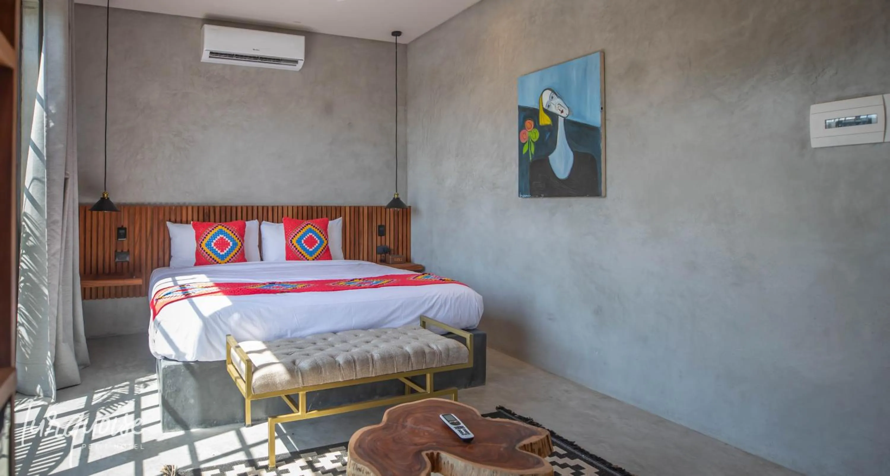 Bed in Turquoise Tulum Hotel