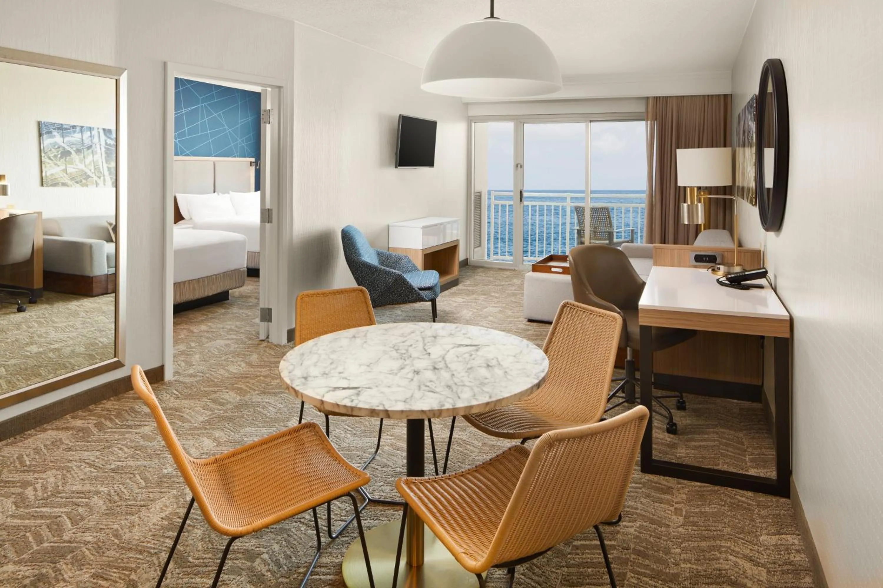Bedroom, Bed in SpringHill Suites by Marriott Virginia Beach Oceanfront