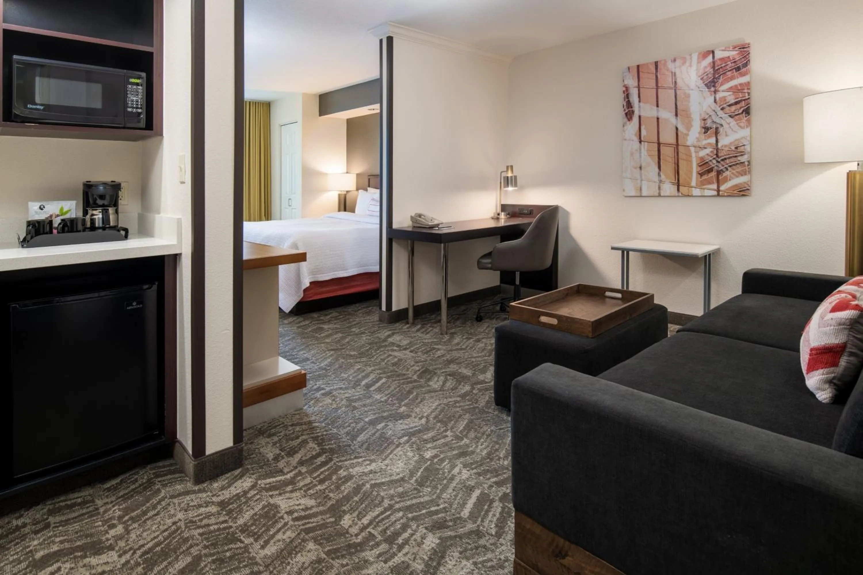 Photo of the whole room, Bed in SpringHill Suites Portland Airport