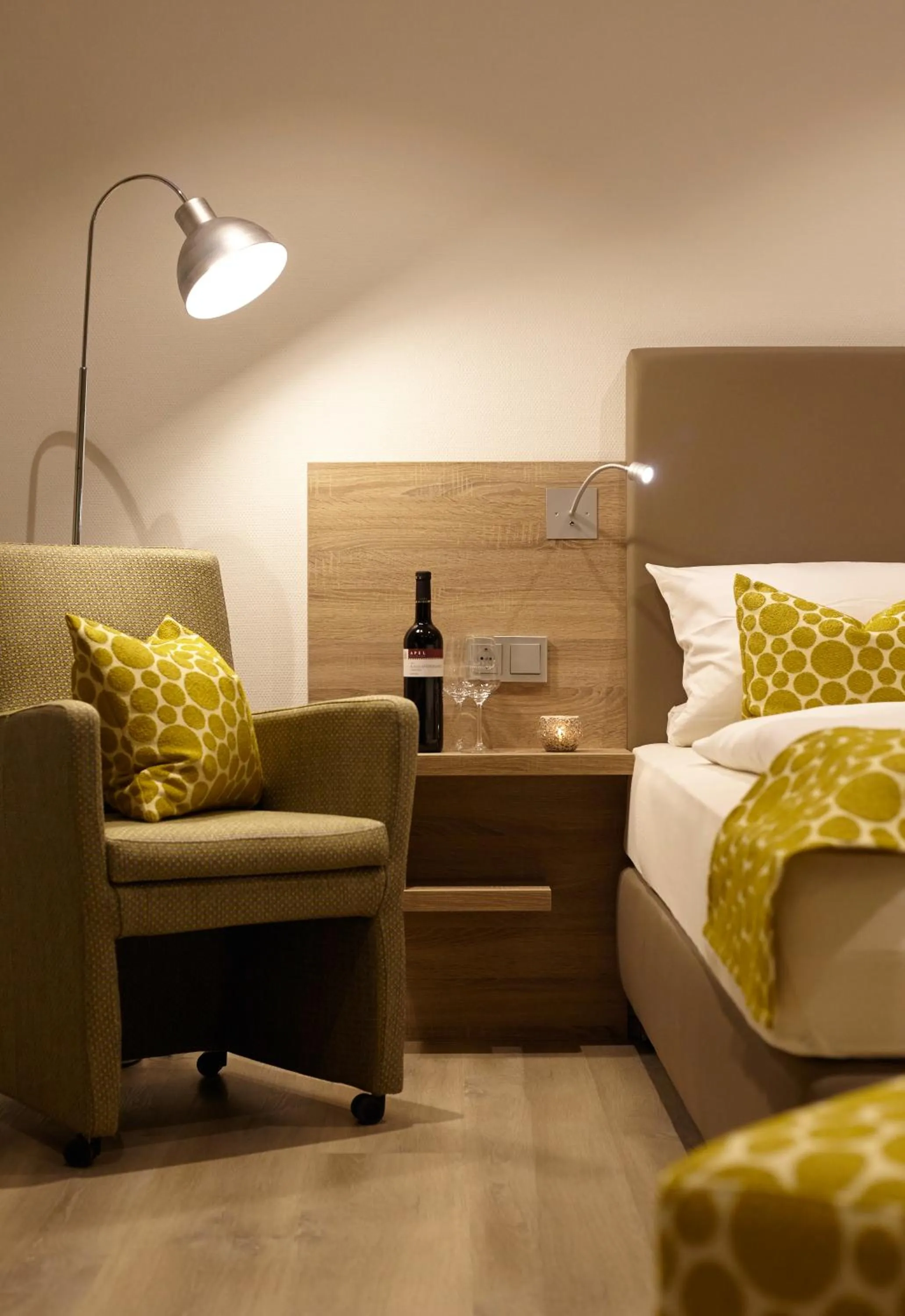 Bed in Weingut und Gästehaus Apel