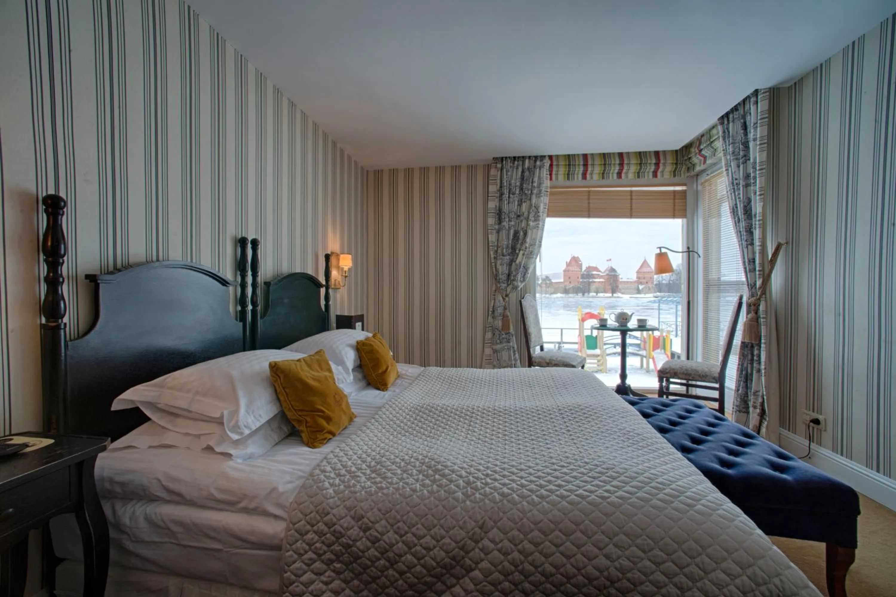 View (from property/room), Bed in Apvalaus Stalo Klubas Gastro & SPA Hotel
