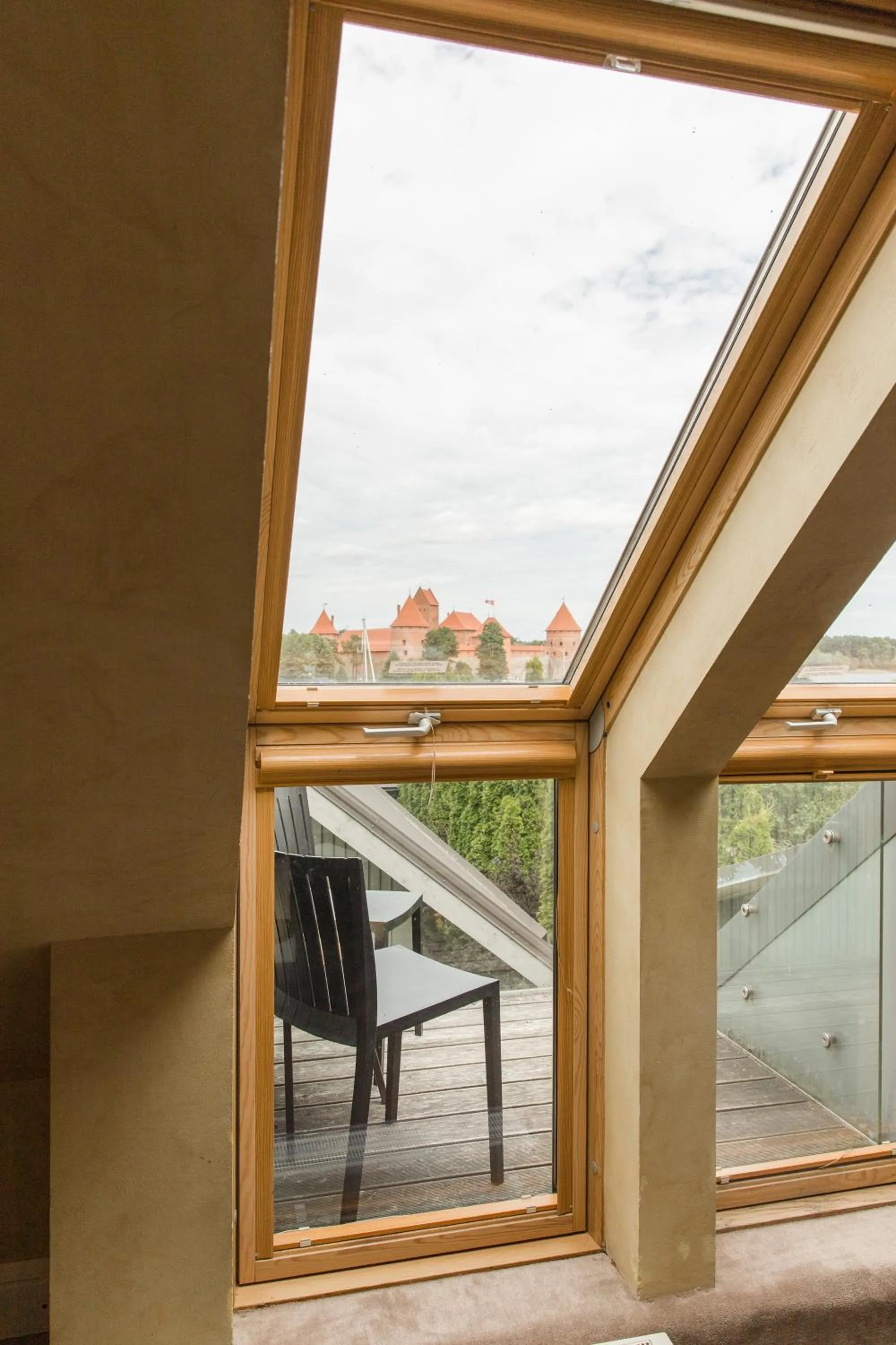 Balcony/Terrace in Apvalaus Stalo Klubas Gastro & SPA Hotel