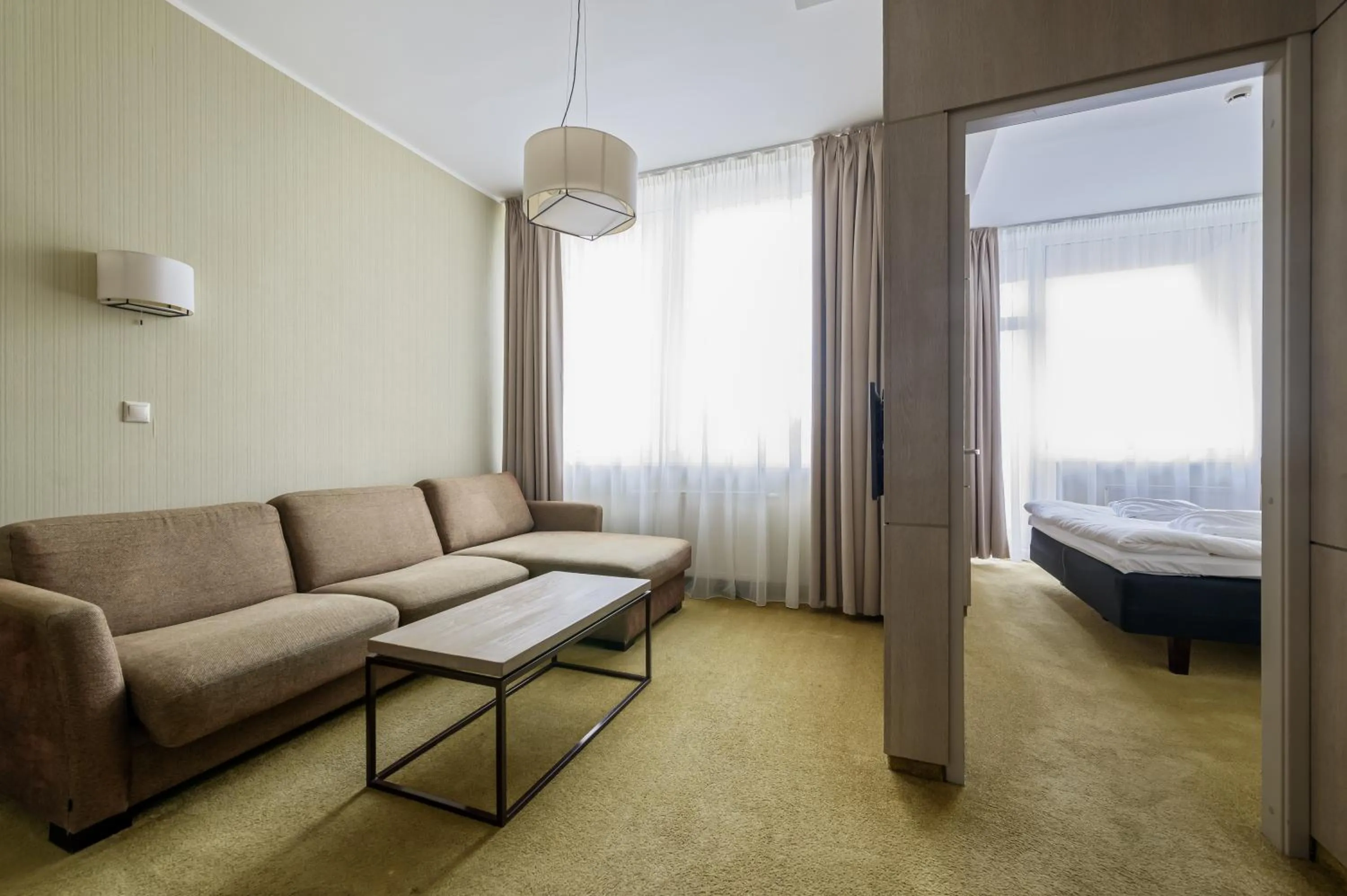 Living room, Bed in SPA VILNIUS Druskininkai