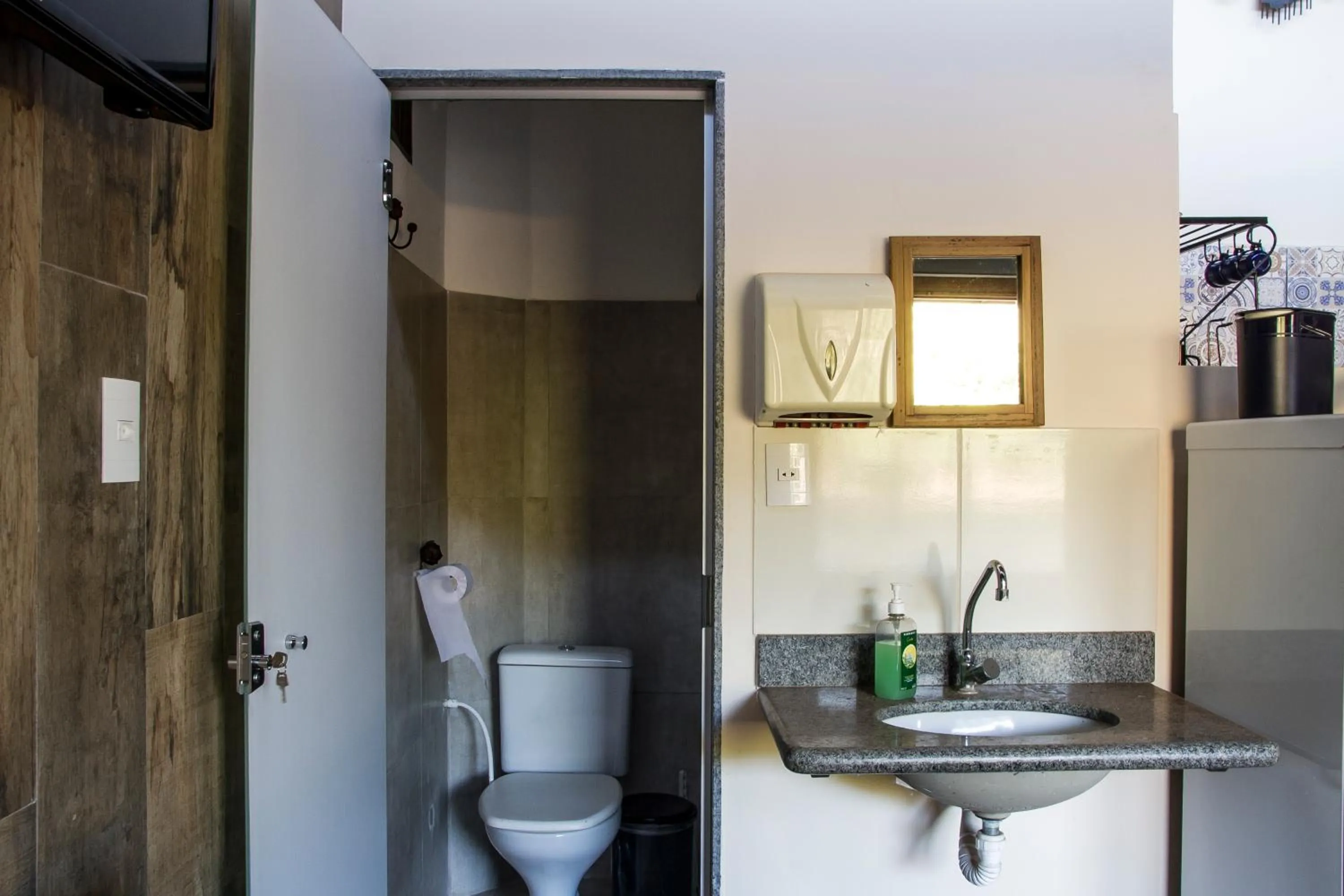 Bathroom in Chalé do Lago