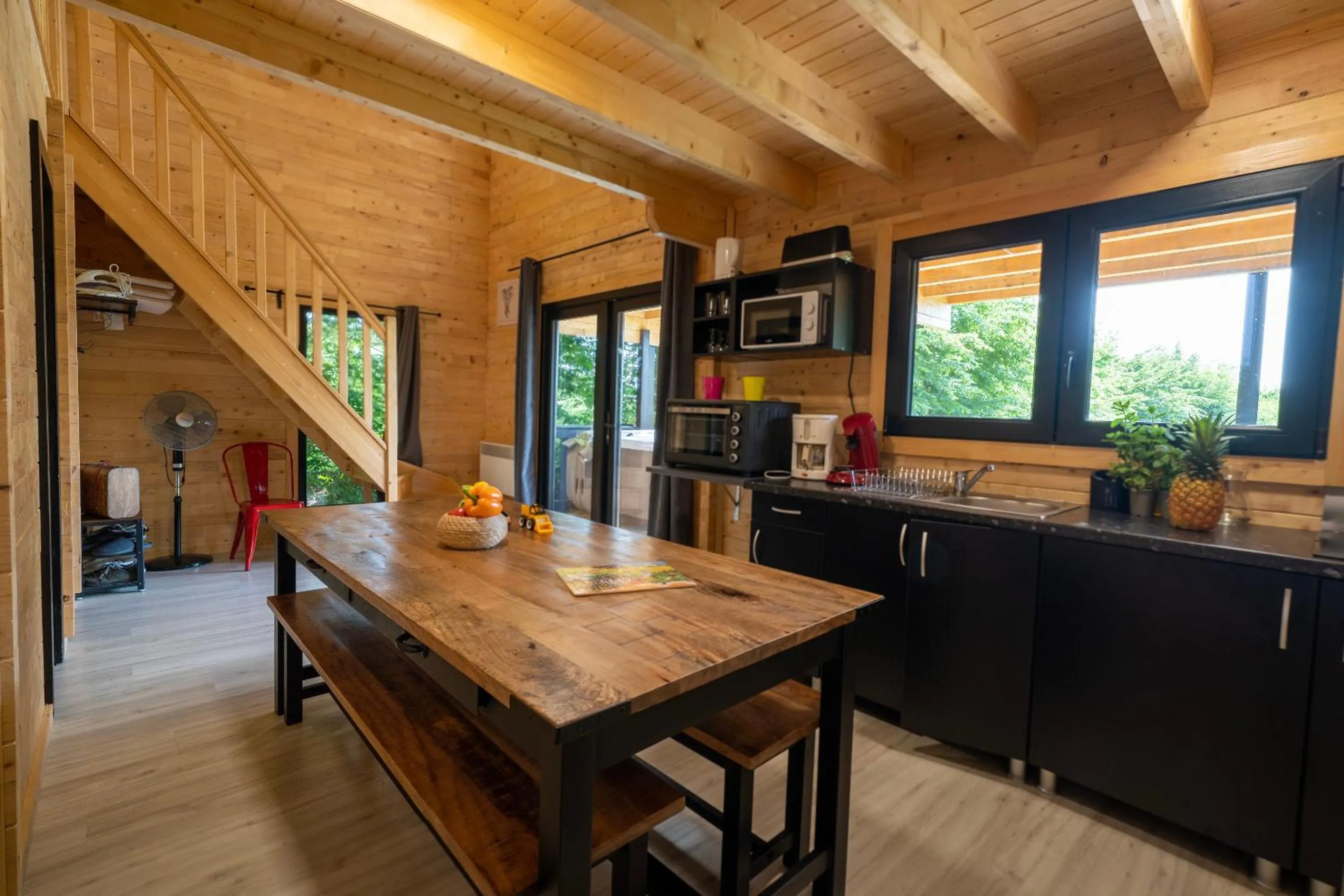 Dining area in Le Village des Monédières