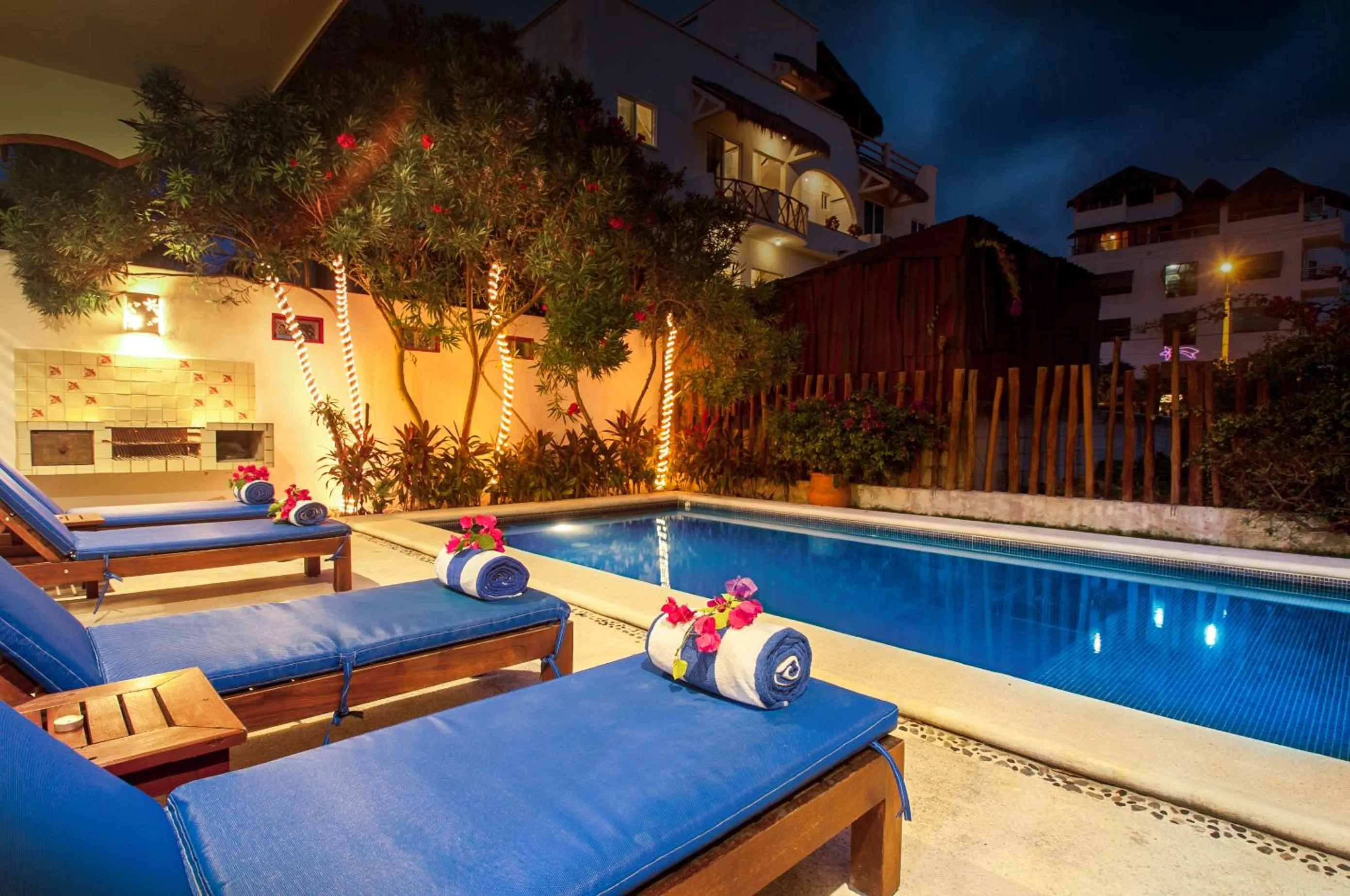 Patio in Casa Anita - Relaxing Home Steps from the Puerto Morelos Beach