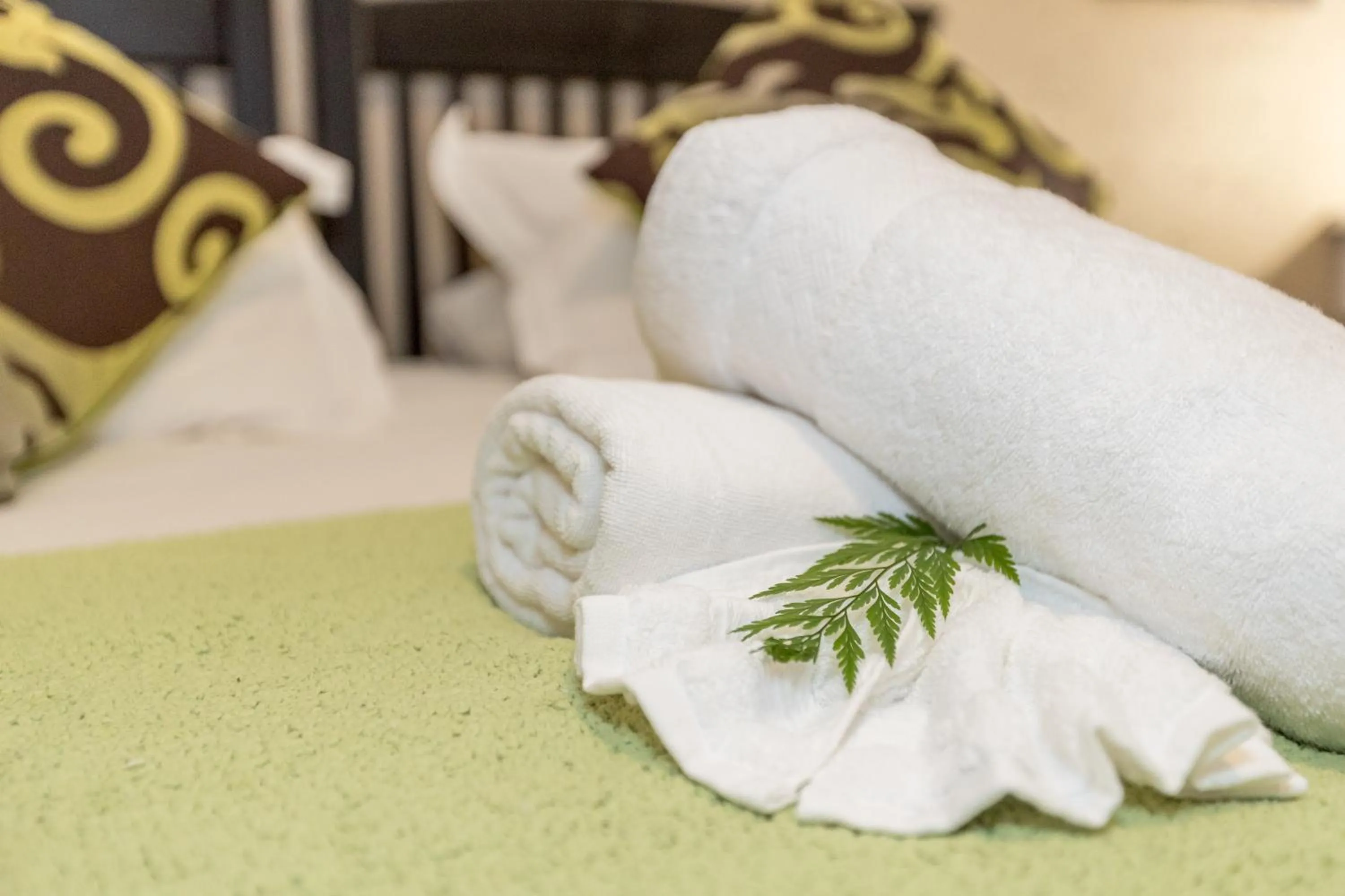 Decorative detail, Bed in Beetleloop Guest House