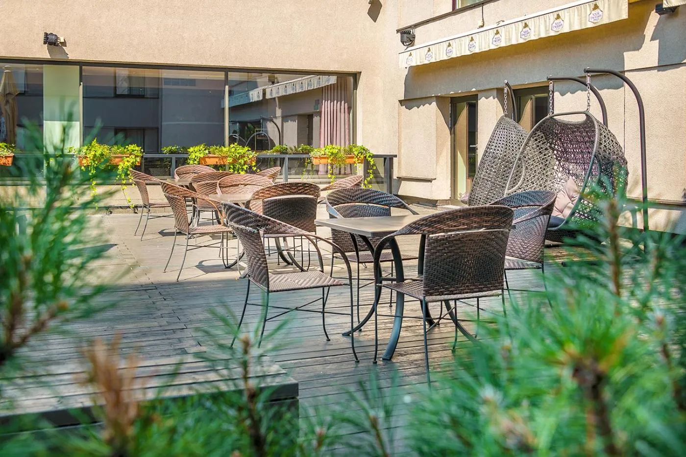 Patio in Radisson Hotel Kaunas