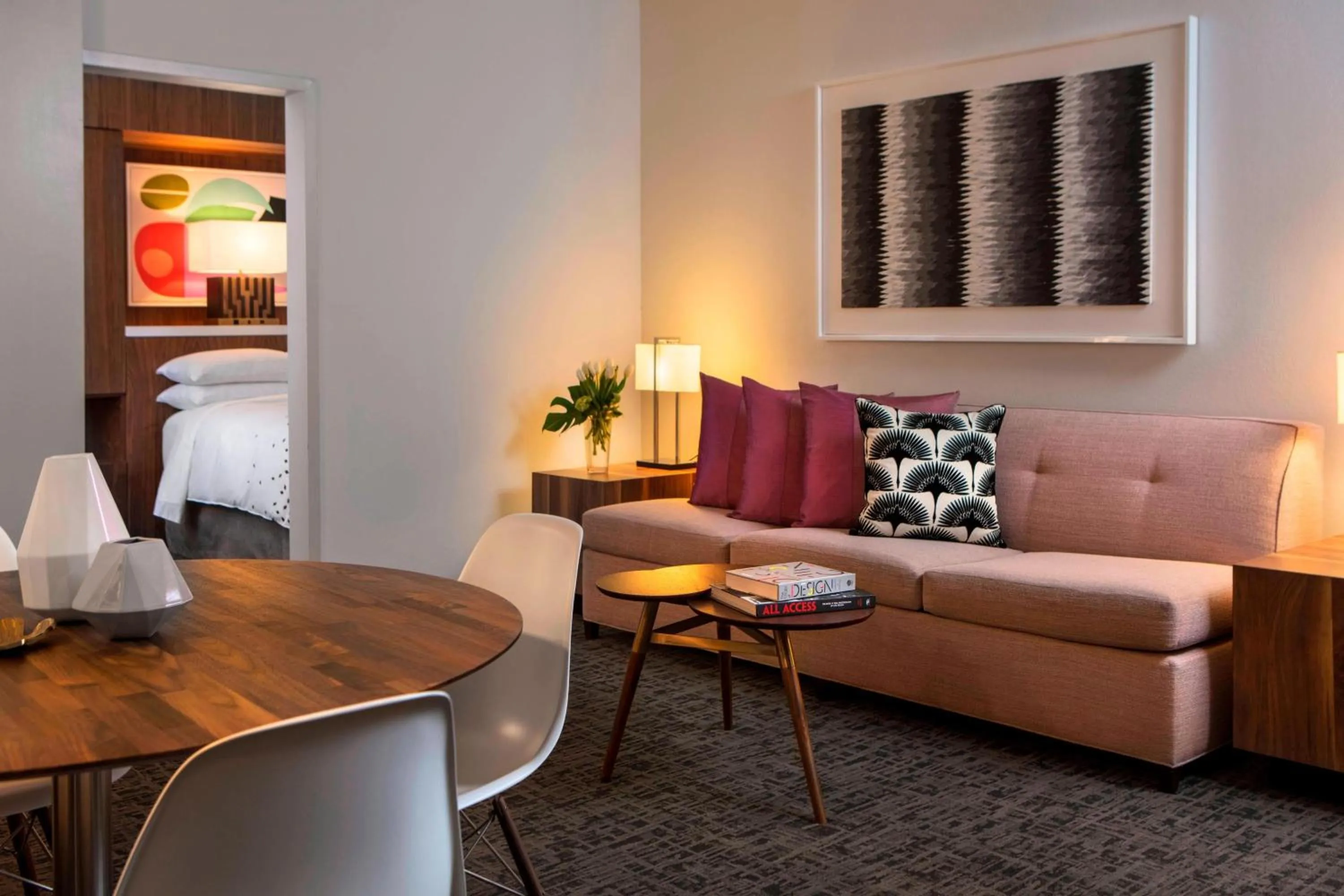 Living room in Renaissance Palm Springs Hotel