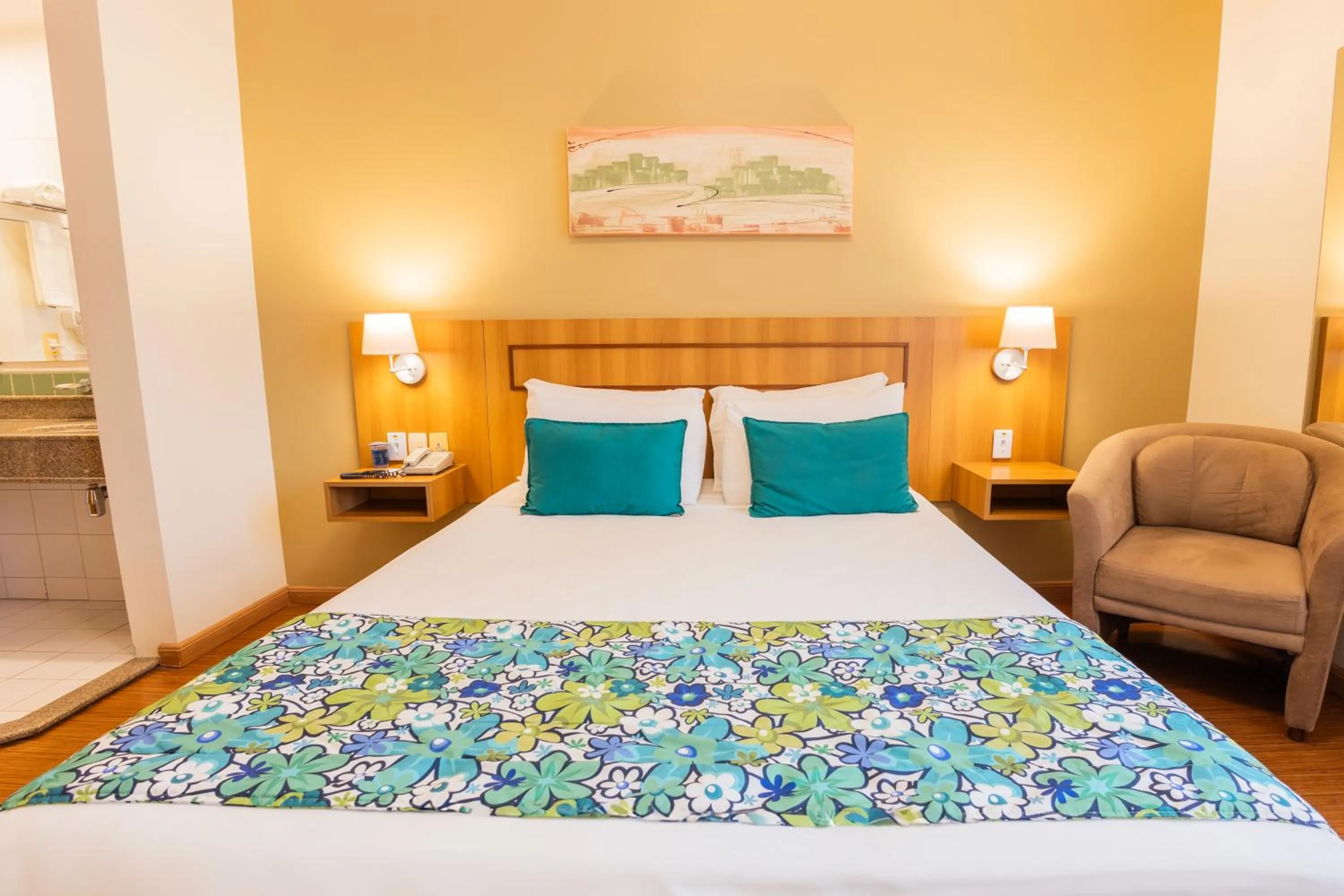 Bed in Hotel Golden Park Uberlandia By Nacional Inn