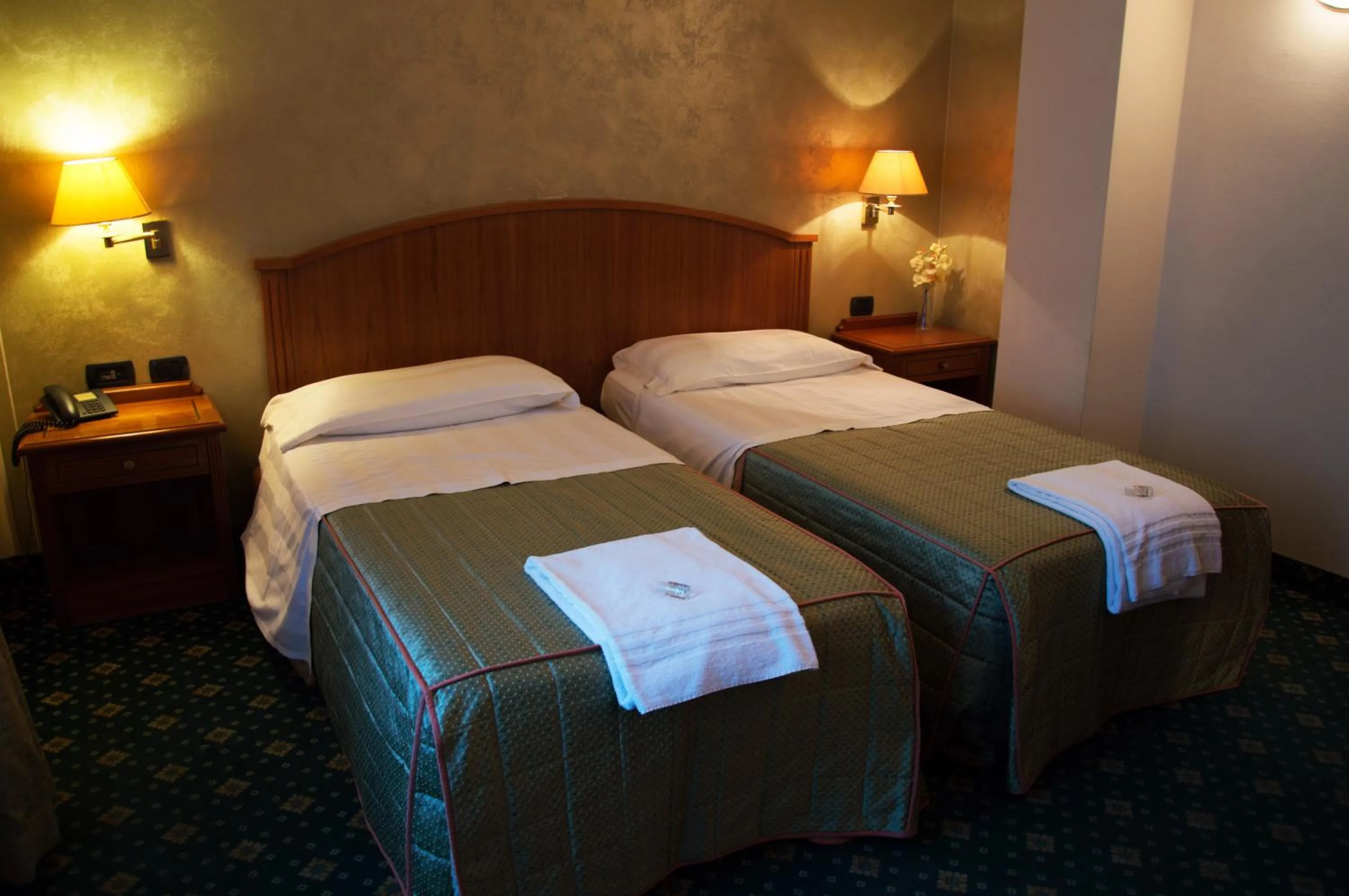 Bed in Hotel Visconti