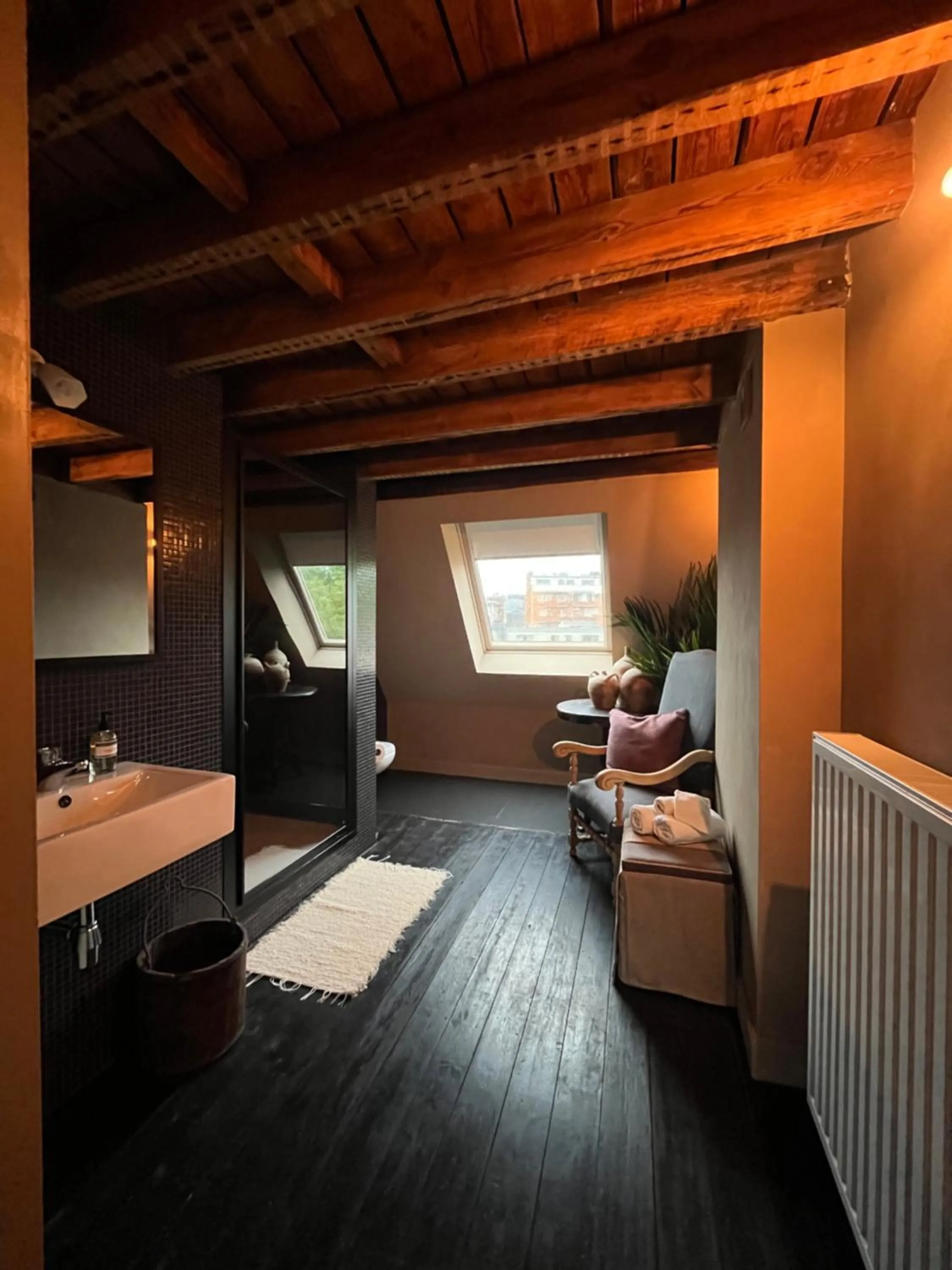 Bathroom, Bed in Guesthouse Nights by Morpheus
