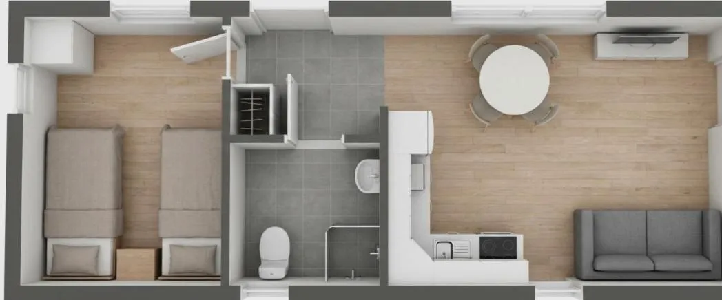 Property building in Evedals Camping Växjö