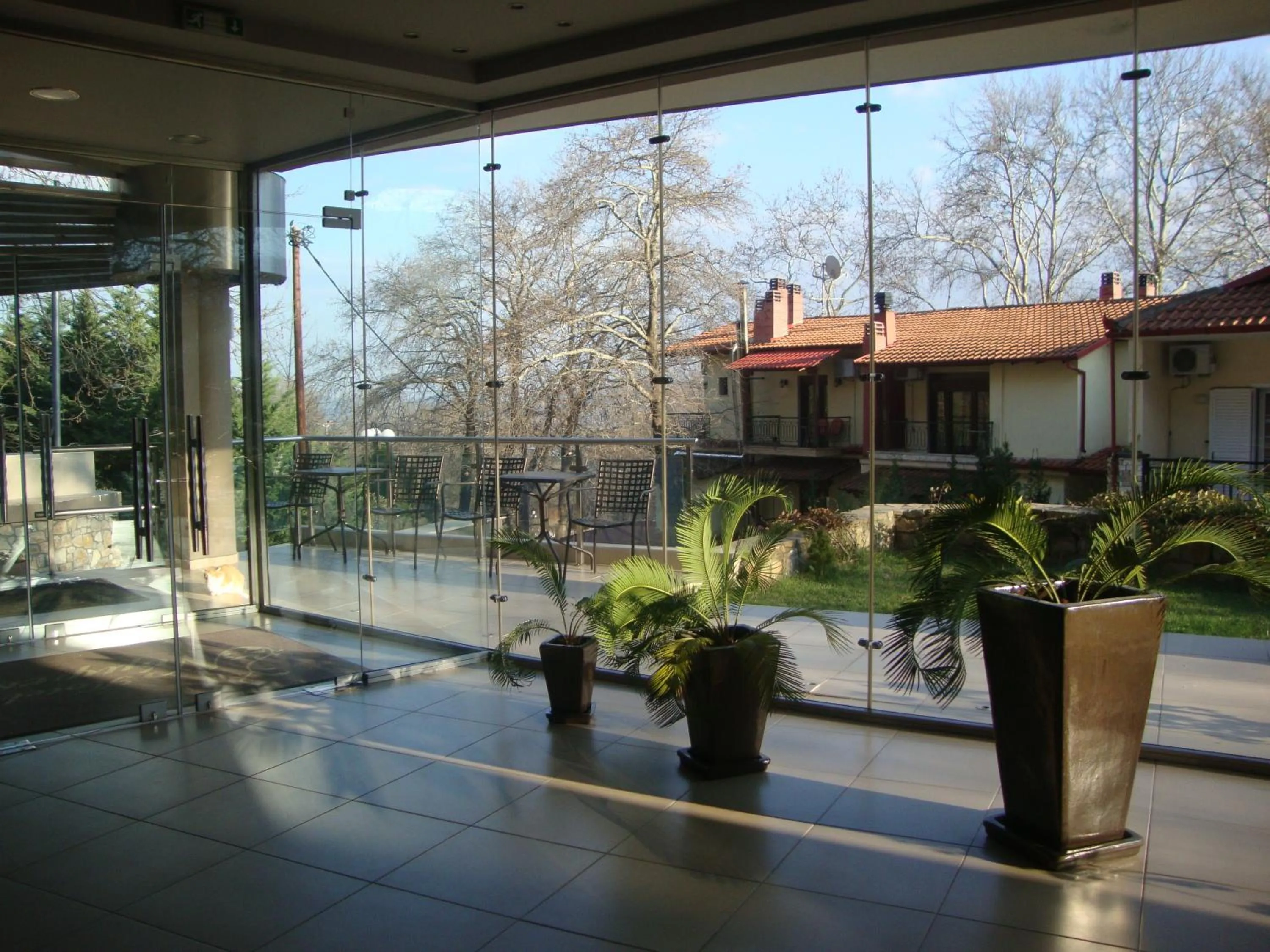 Facade/entrance in Nymfes Hotel