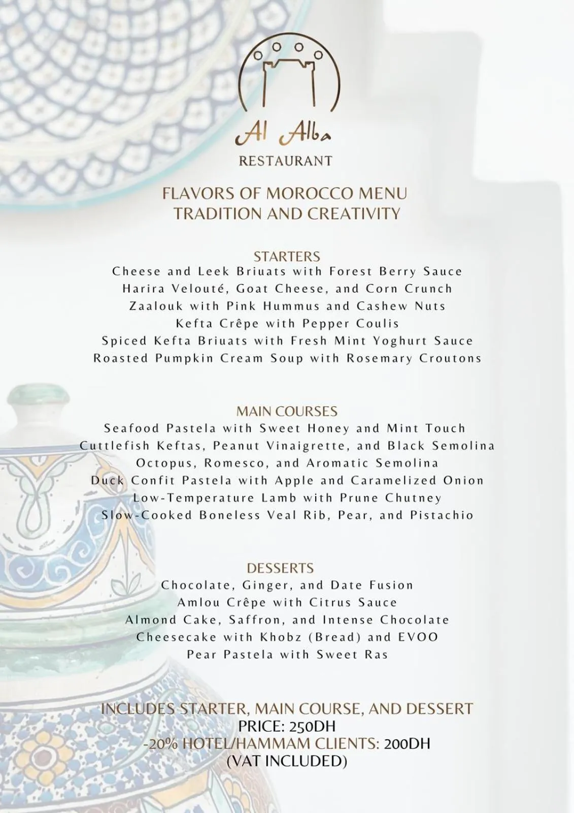 Hotel Al Alba Hammam & Restaurant