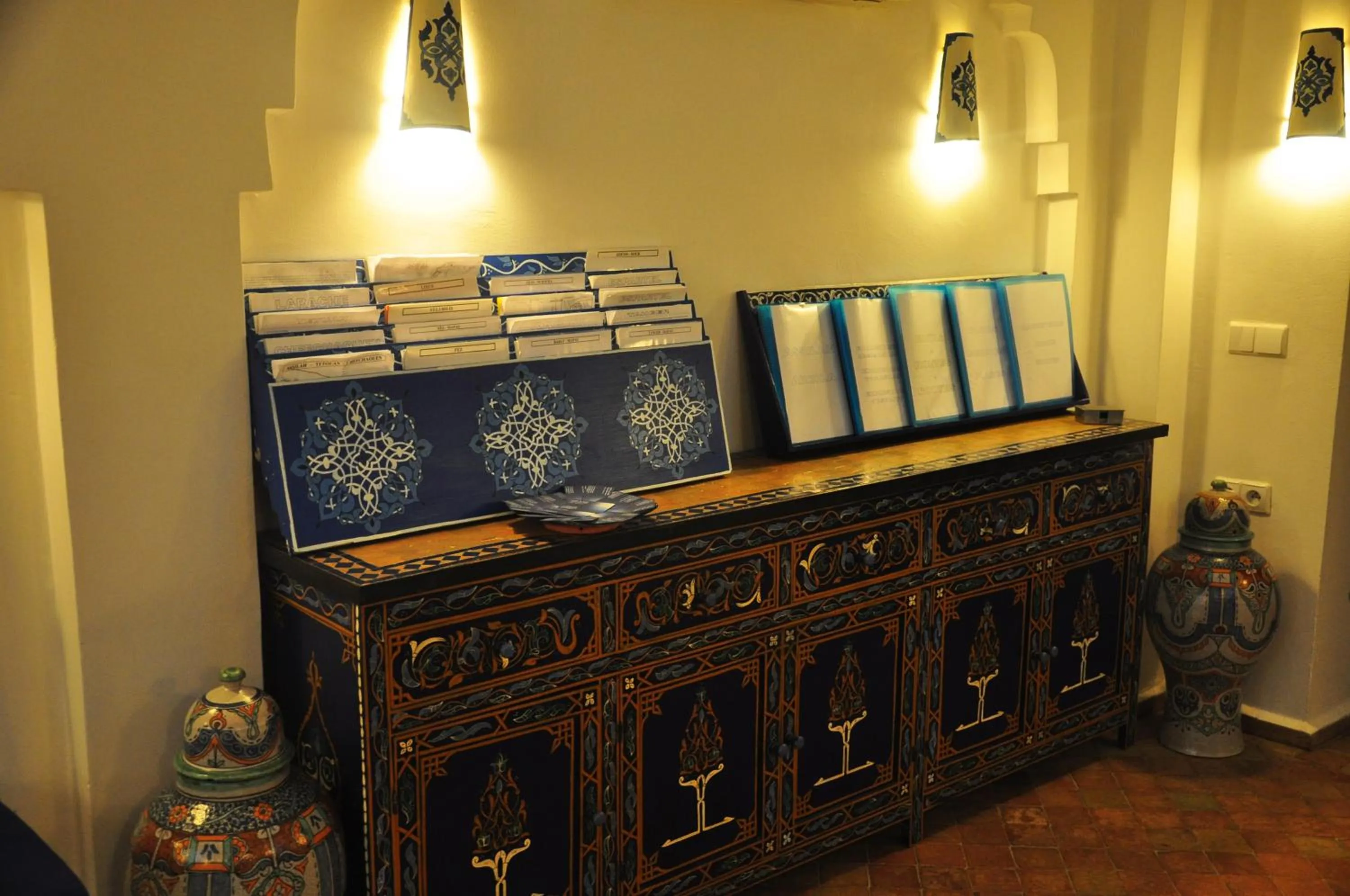 Decorative detail in Hotel Al Alba Hammam & Restaurant