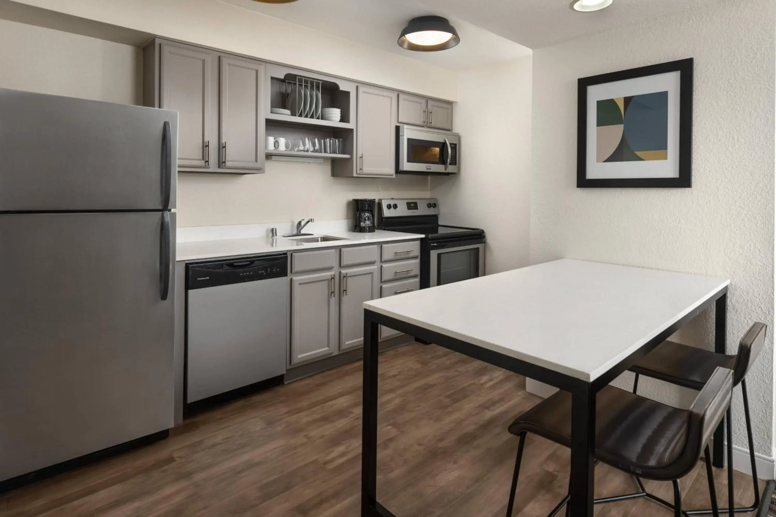 Queen Studio with Sofa Bed and Transfer Shower - Mobility Accessible in Residence Inn by Marriott San Francisco Airport San Mateo Queen Studio with Sofa Bed and Transfer Shower - Mobility Accessible in Residence Inn by Marriott San Francisco Airport San Mateo