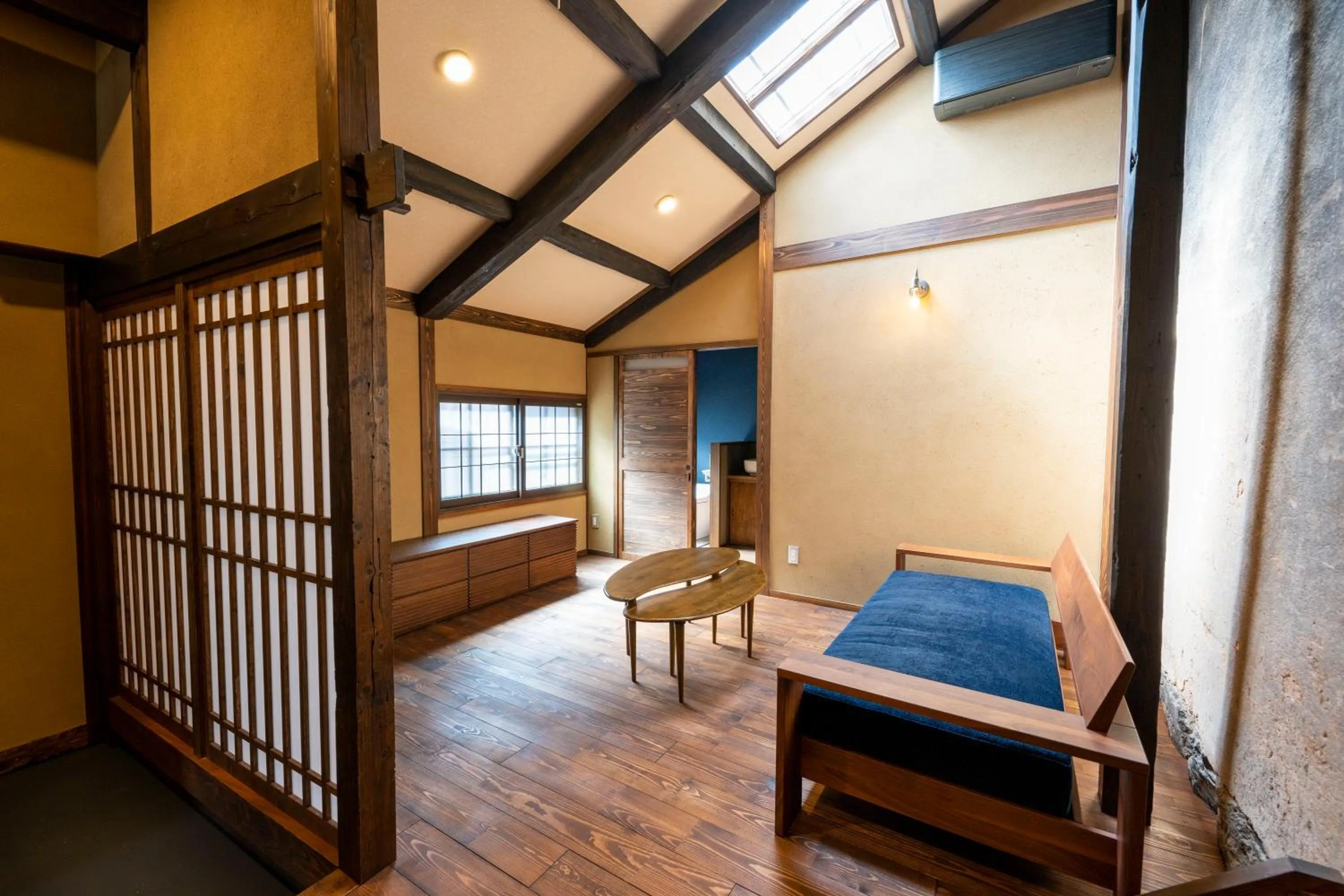 Living room, Bed in Obama Machiya Stay