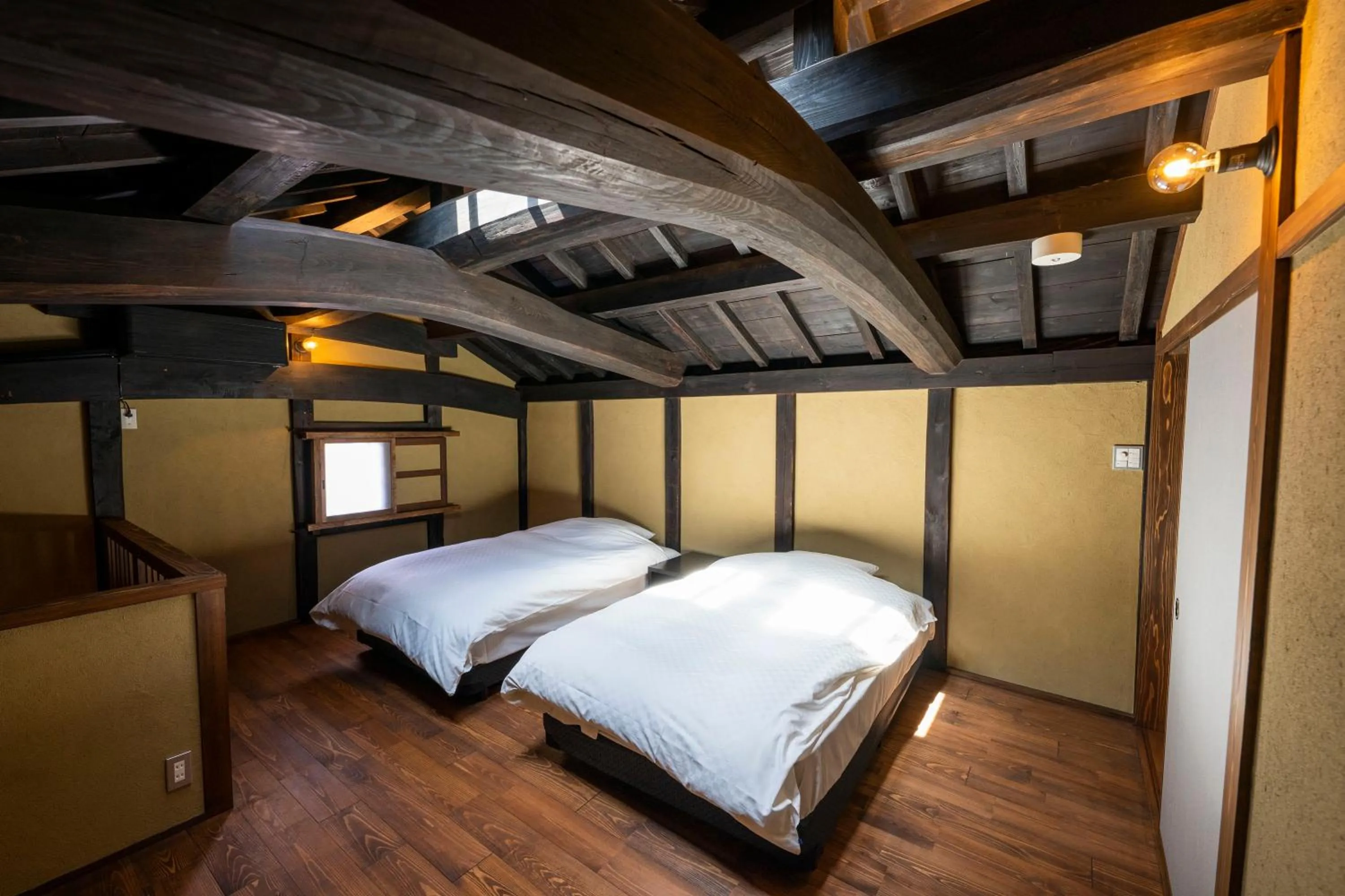 Bed in Obama Machiya Stay