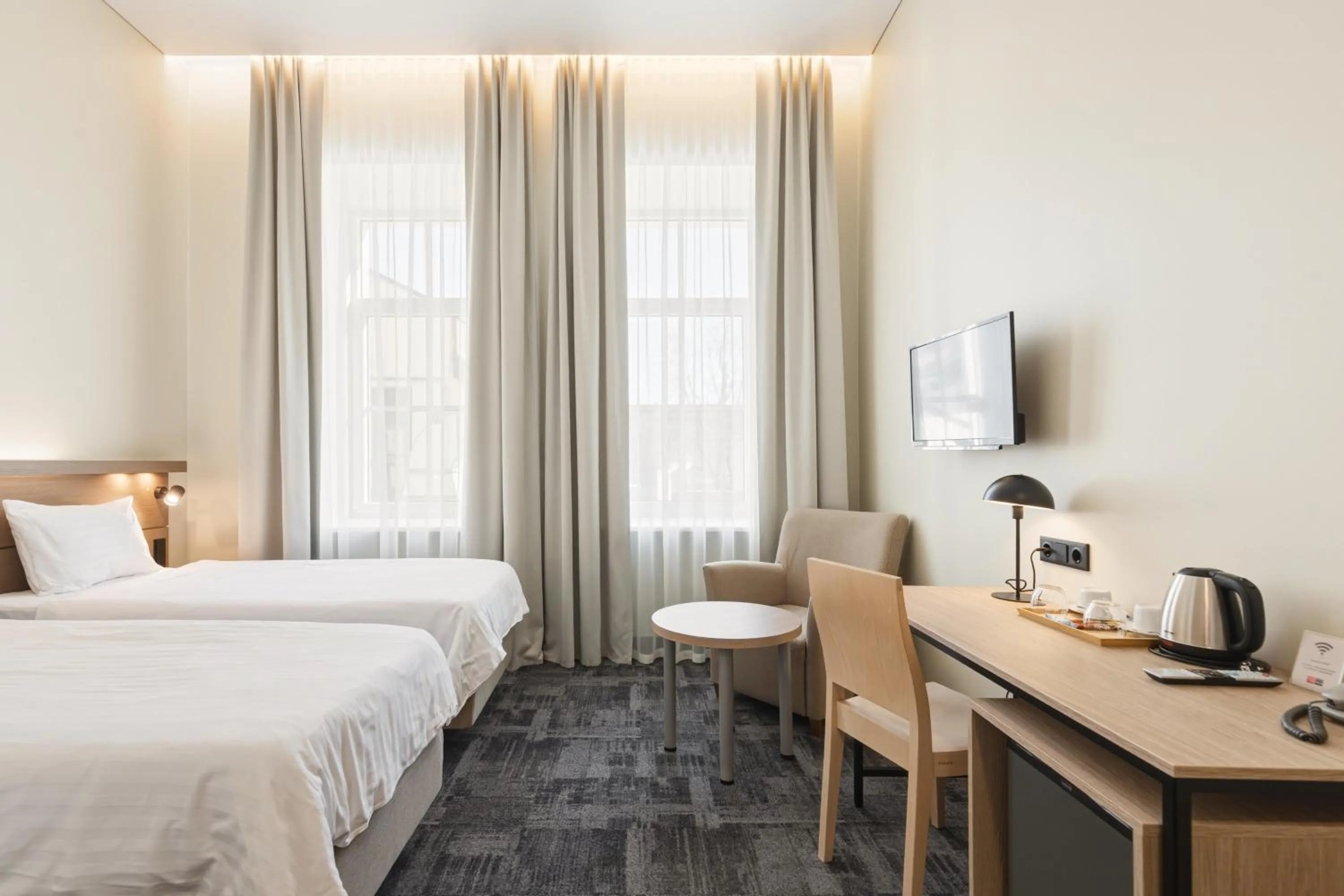 View (from property/room), Bed in City Hotels Algirdas