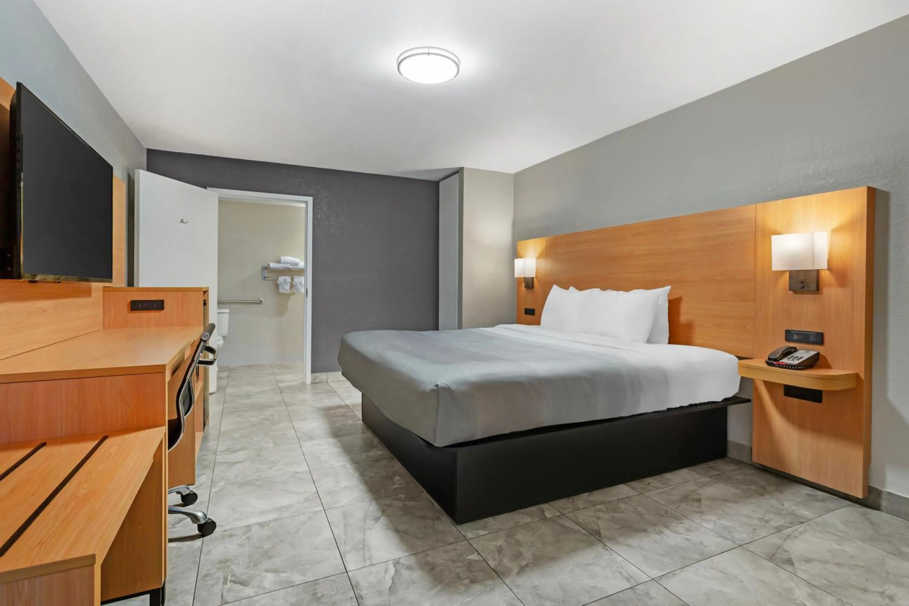 Photo of the whole room, Bed in Quality Inn and Conference Center Tampa-Brandon