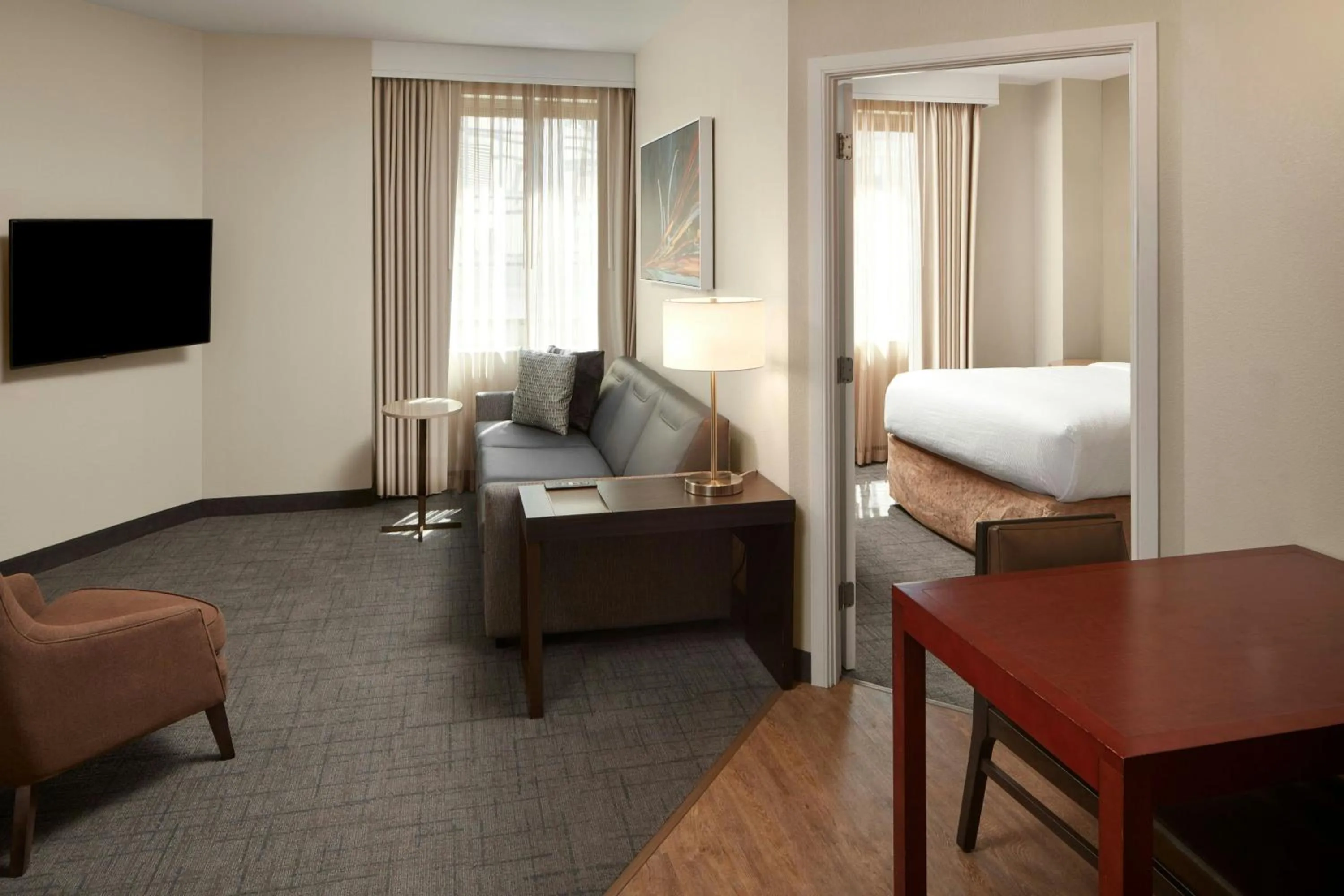 Bedroom, Bed in Residence Inn Arlington Courthouse