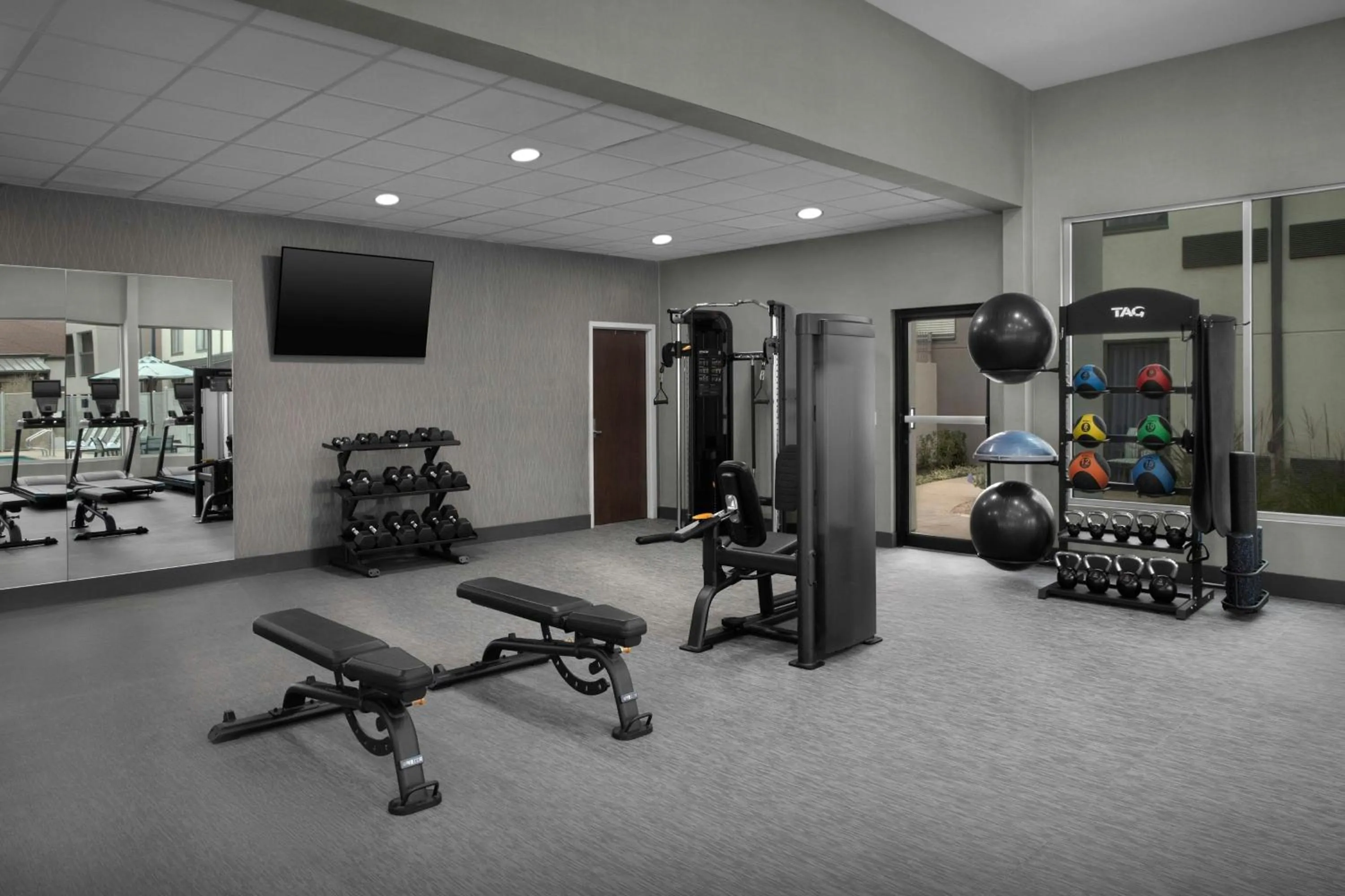 Fitness centre/facilities in Courtyard by Marriott Waco