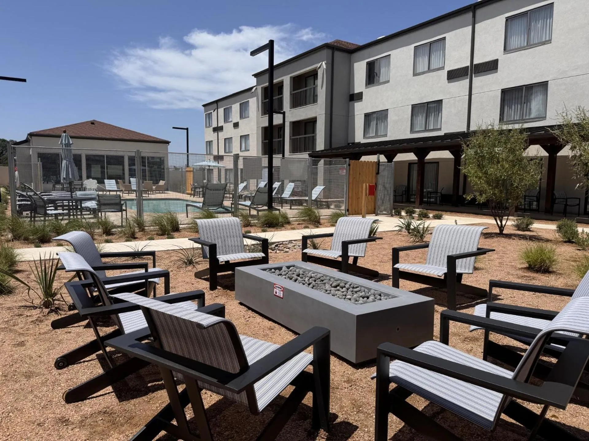 fireplace in Courtyard by Marriott Waco