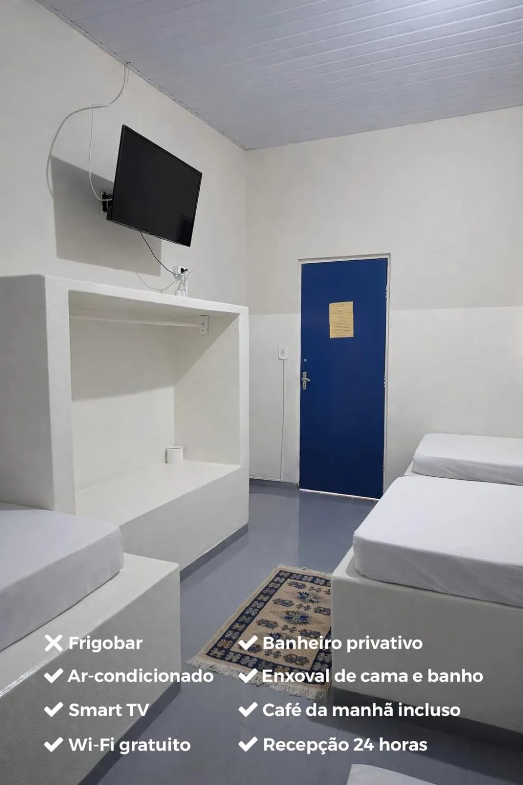 Bed in Pousada Dois Rios