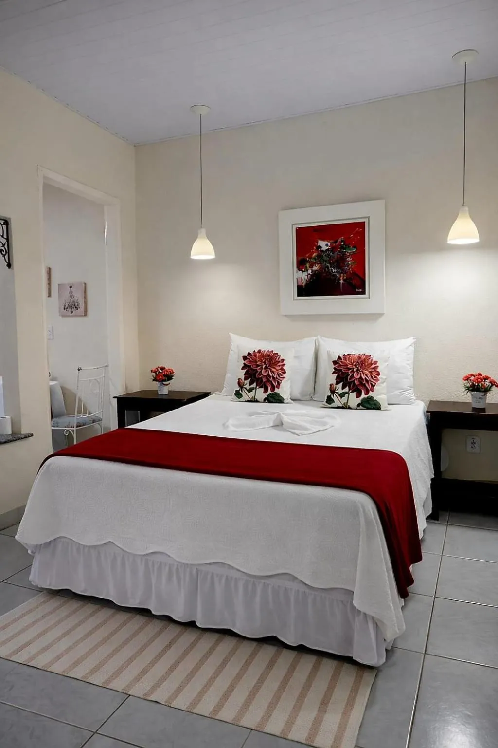 Bed in Pousada Dois Rios