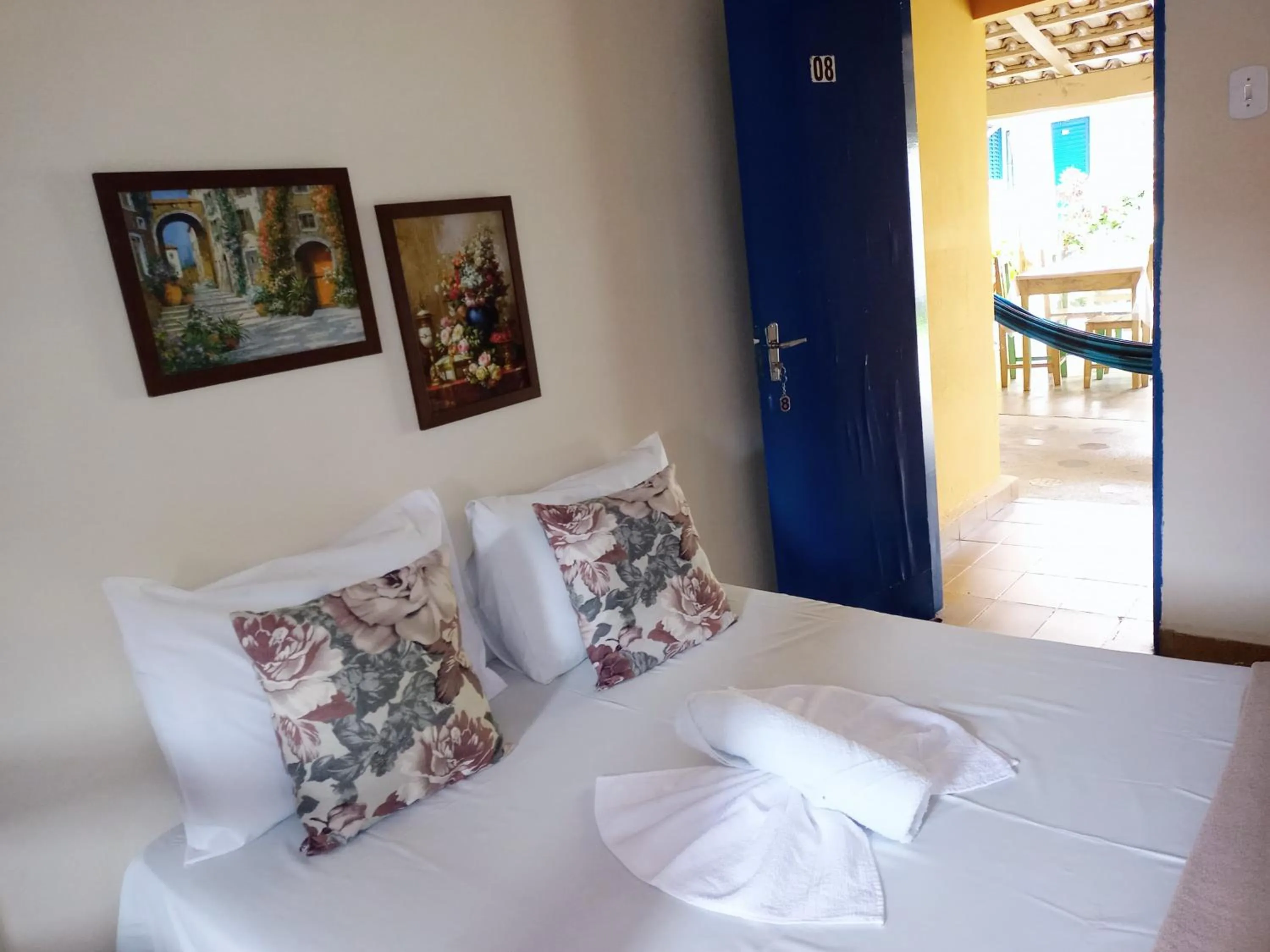 Bed in Pousada Dois Rios