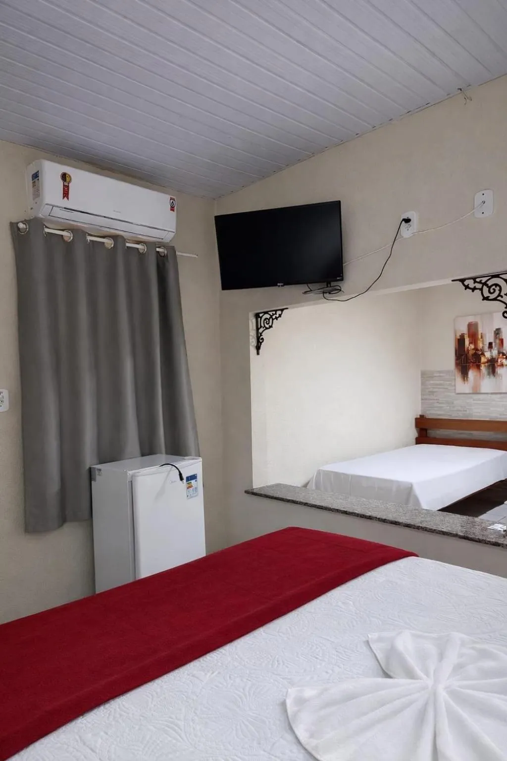 Bed in Pousada Dois Rios