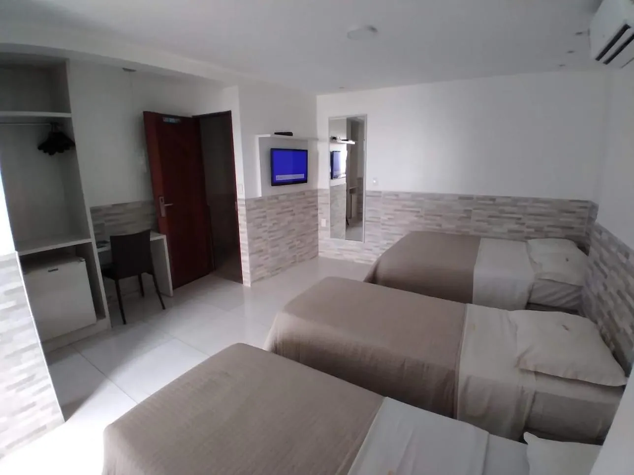 Bed in Hotel Pousada Costa do Atlântico