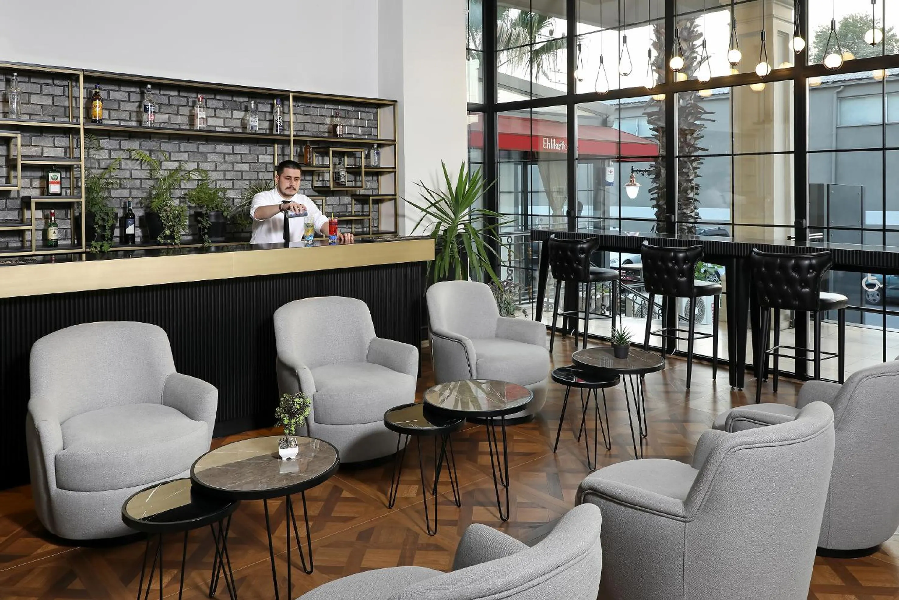 Lounge or bar in New Balturk Hotel Izmit