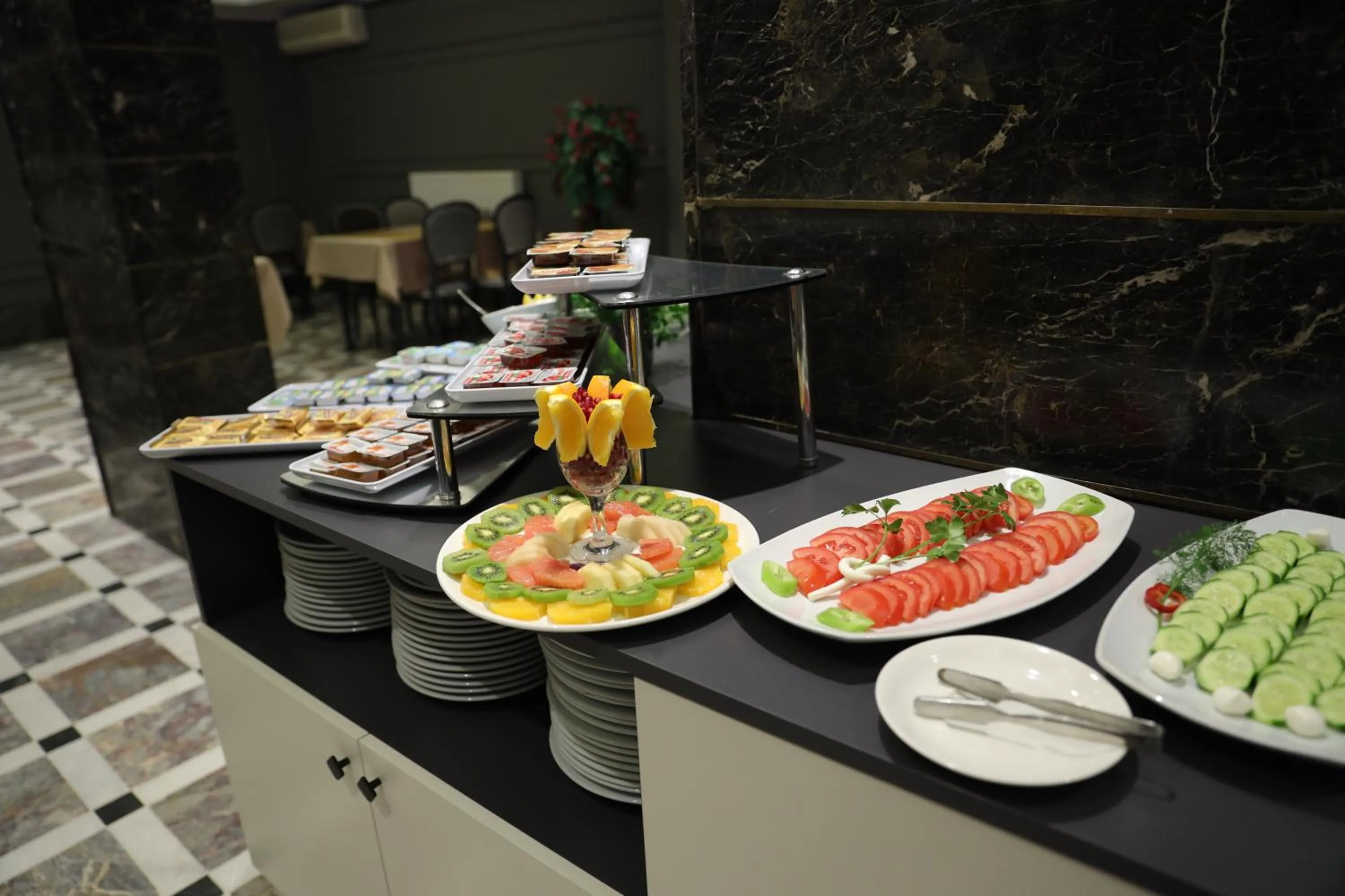 Buffet breakfast in Turkuaz Hotel