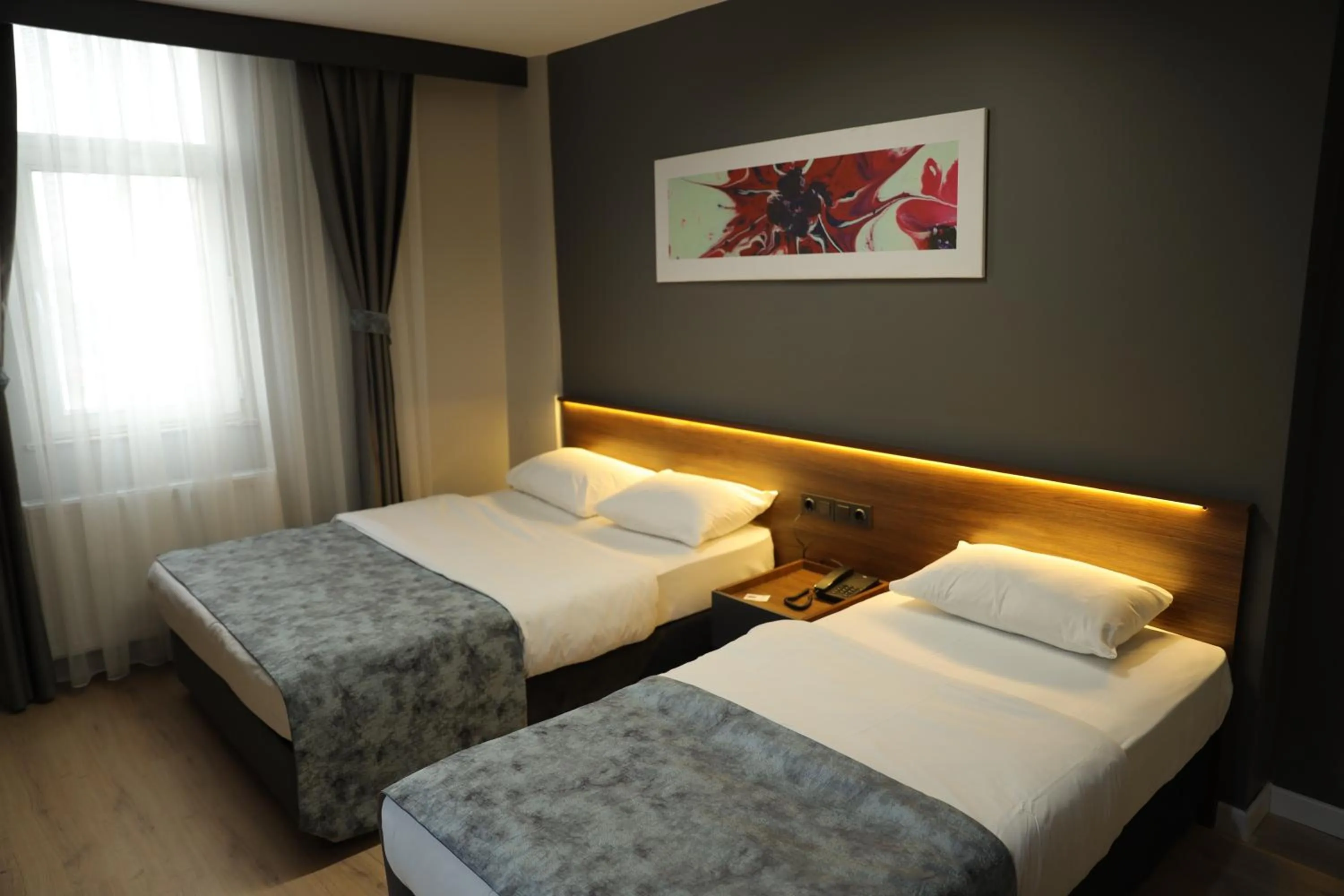 Bed in Turkuaz Hotel