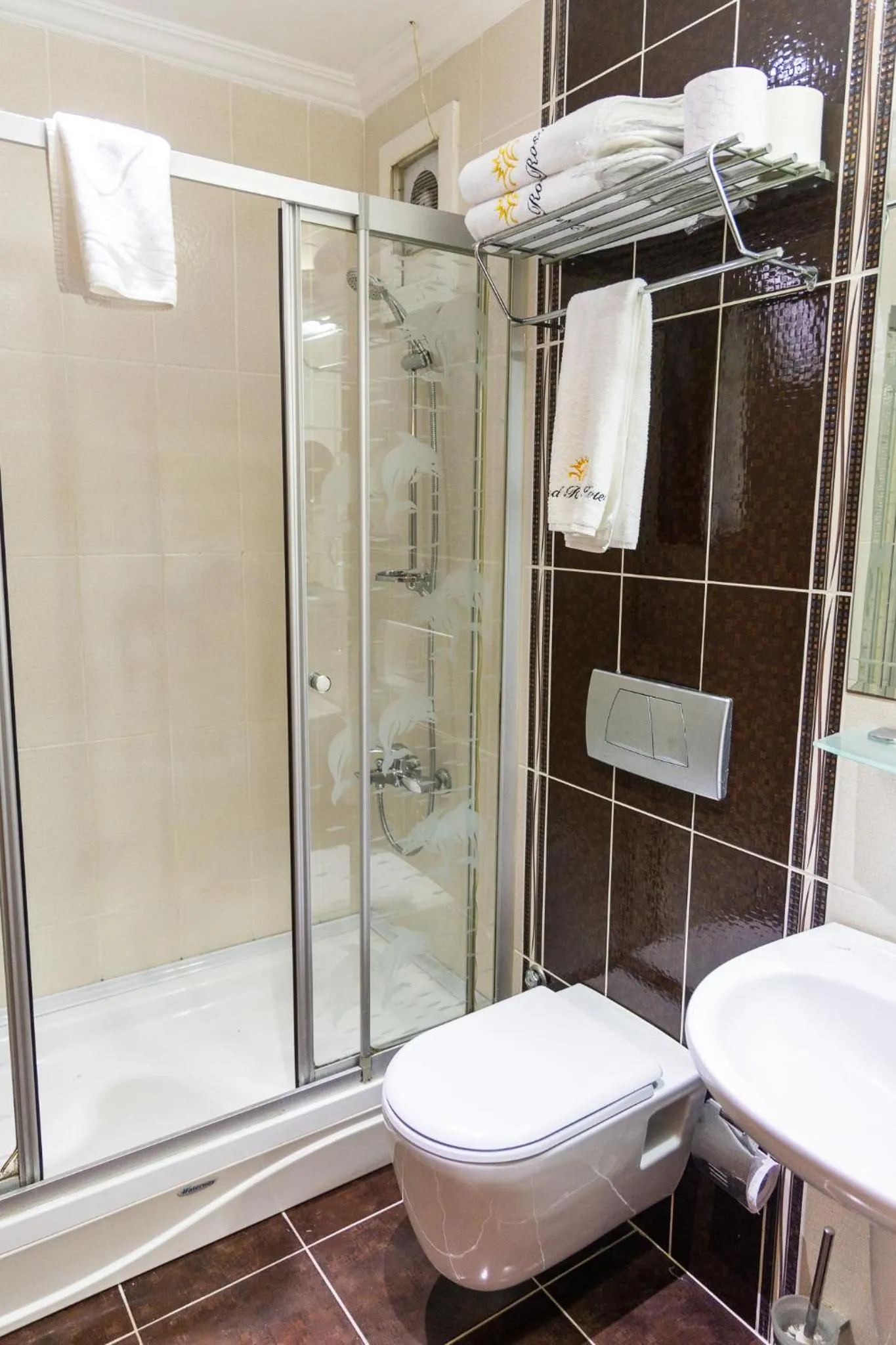 Shower in Grand Rosa Hotel