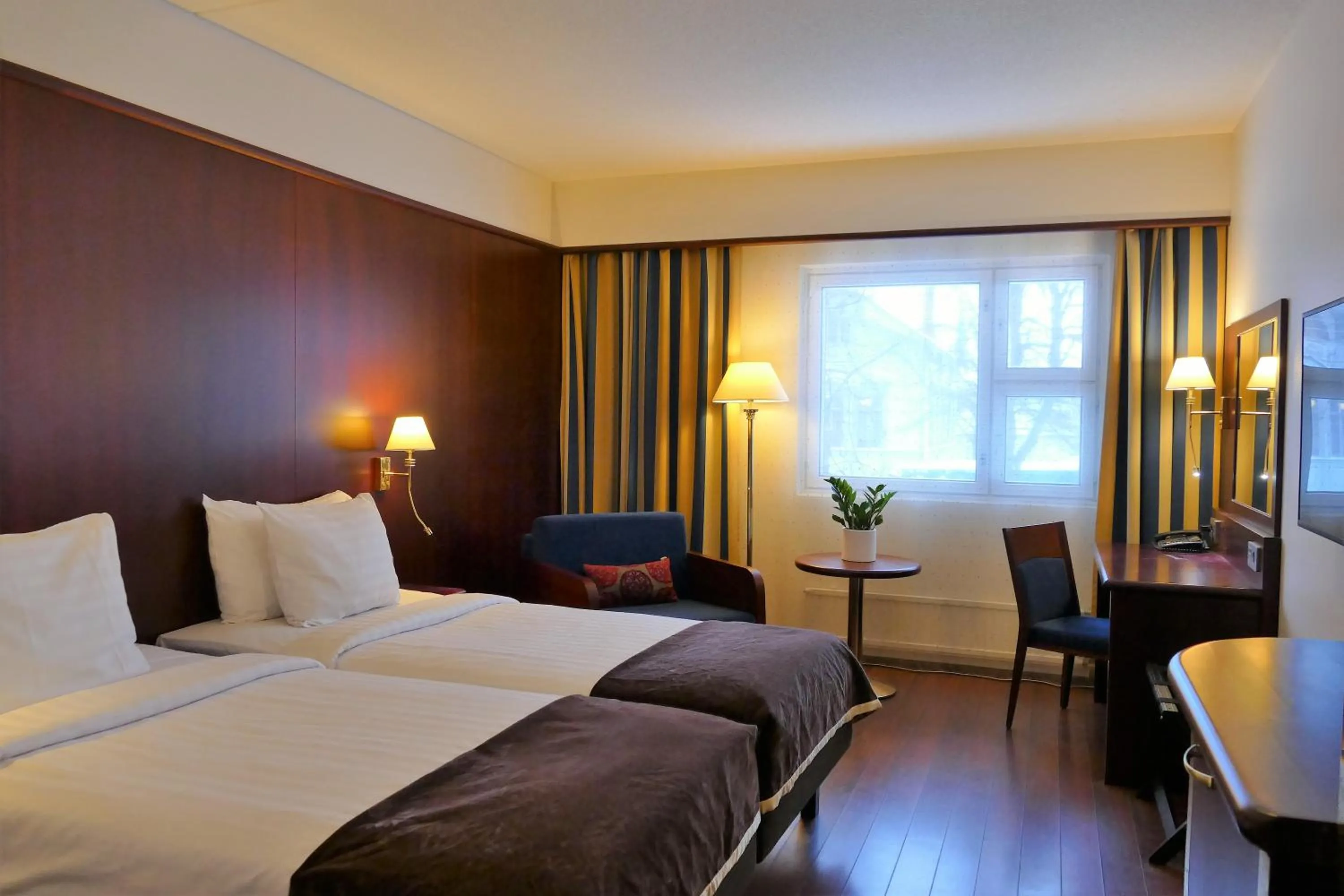 Bed in Hotel Kalliohovi