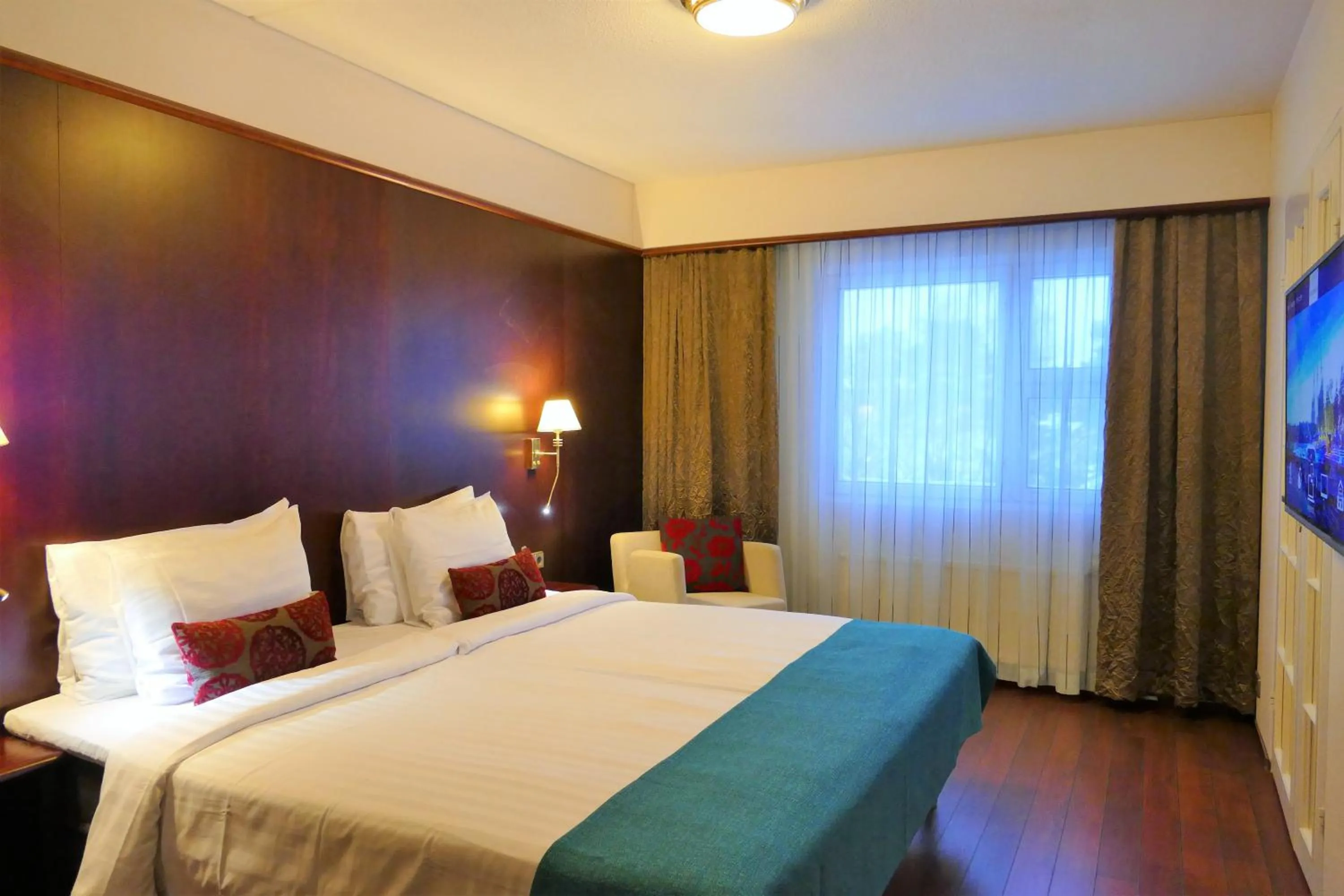 Bed in Hotel Kalliohovi