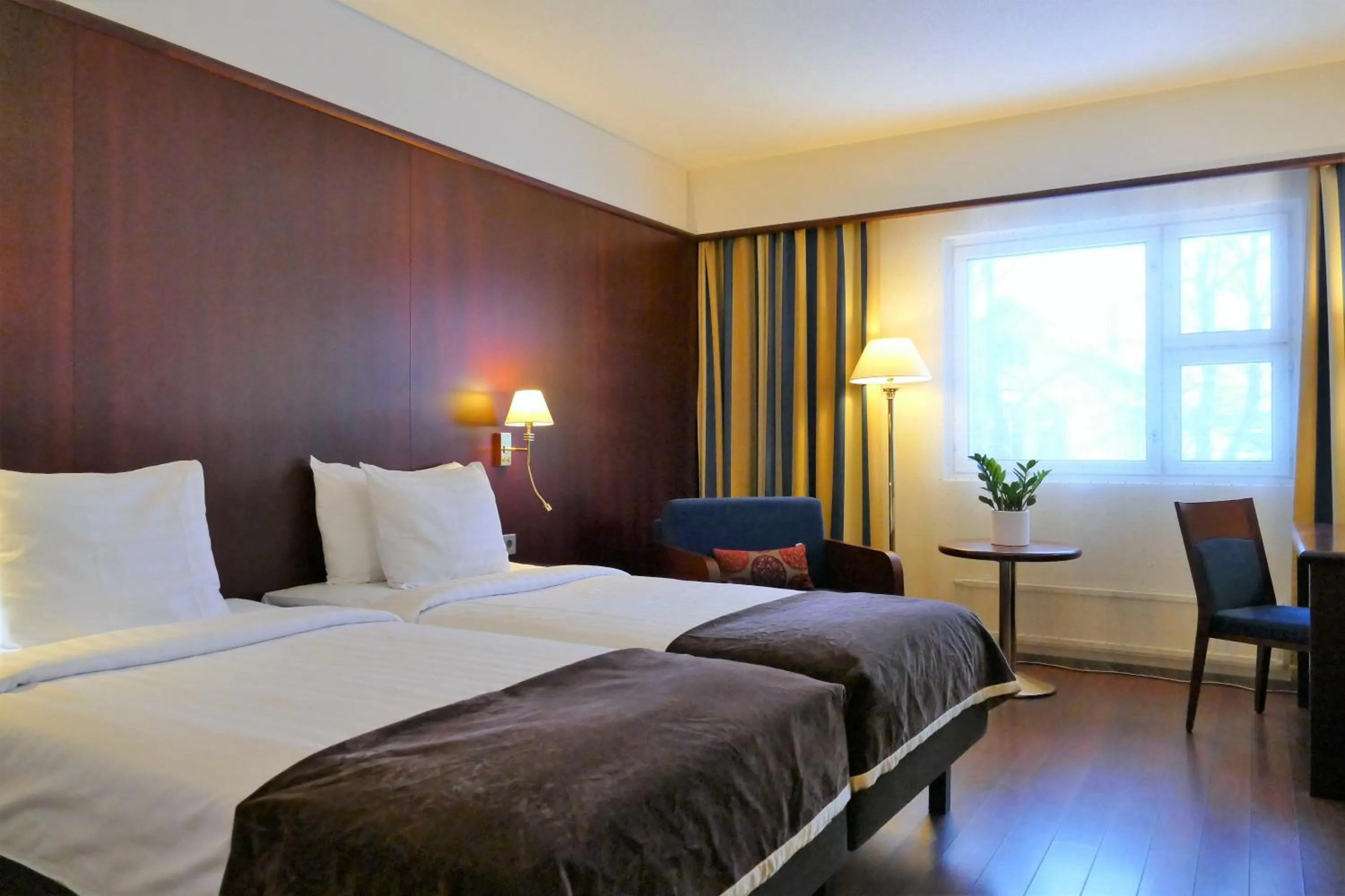 Bed in Hotel Kalliohovi