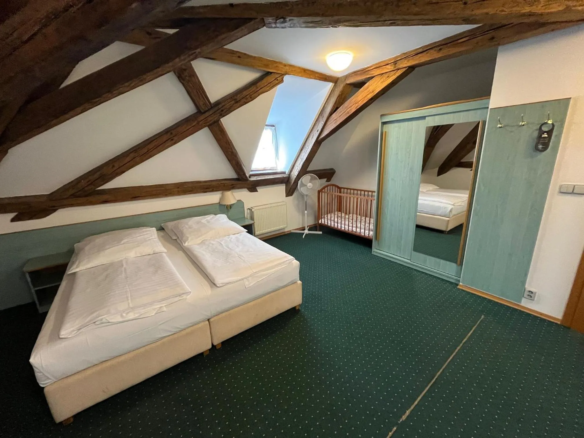 Photo of the whole room, Bed in Adalbert Ecohotel