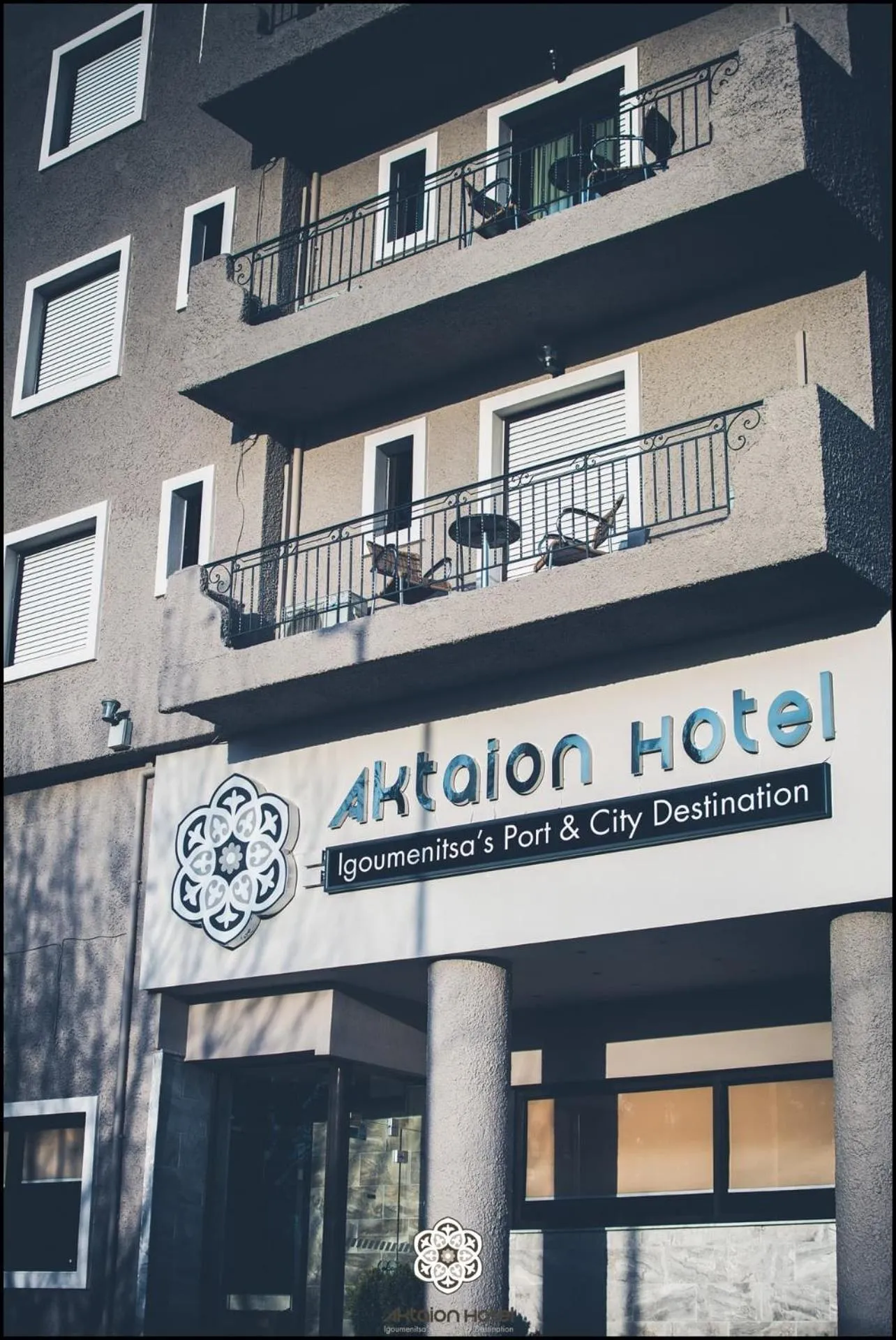 Facade/entrance in Aktaion Hotel