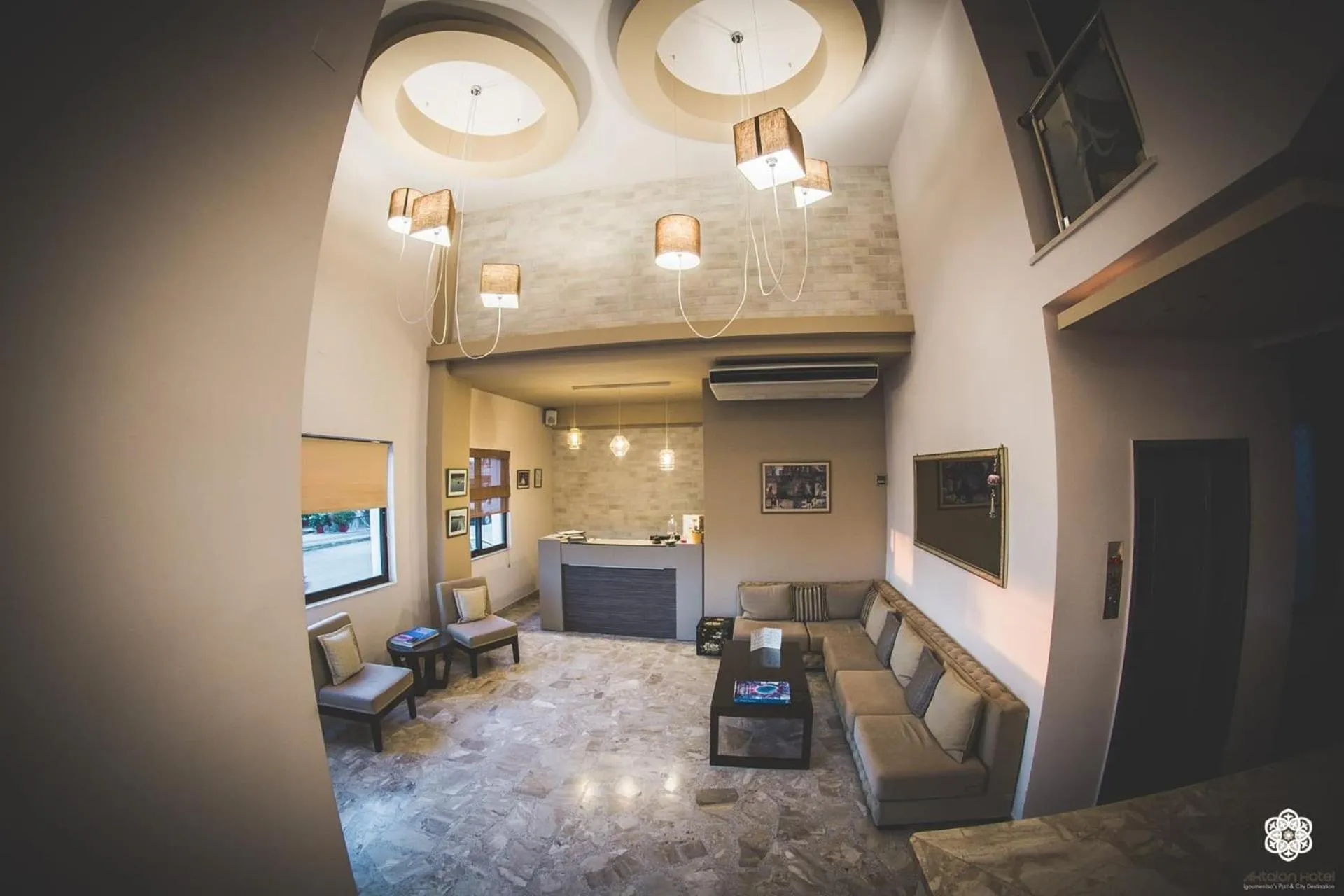 Facade/entrance in Aktaion Hotel