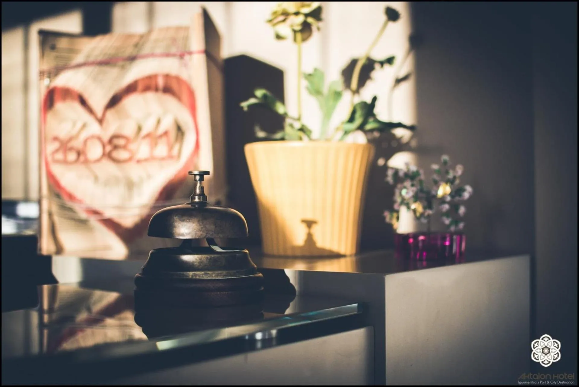 Decorative detail in Aktaion Hotel